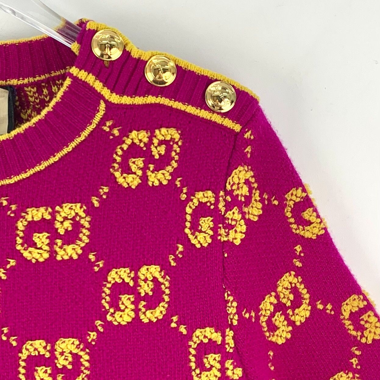 Gucci Gucci Retro Purple Dress S Women Size S / US 4 / IT 40 - 3 Thumbnail