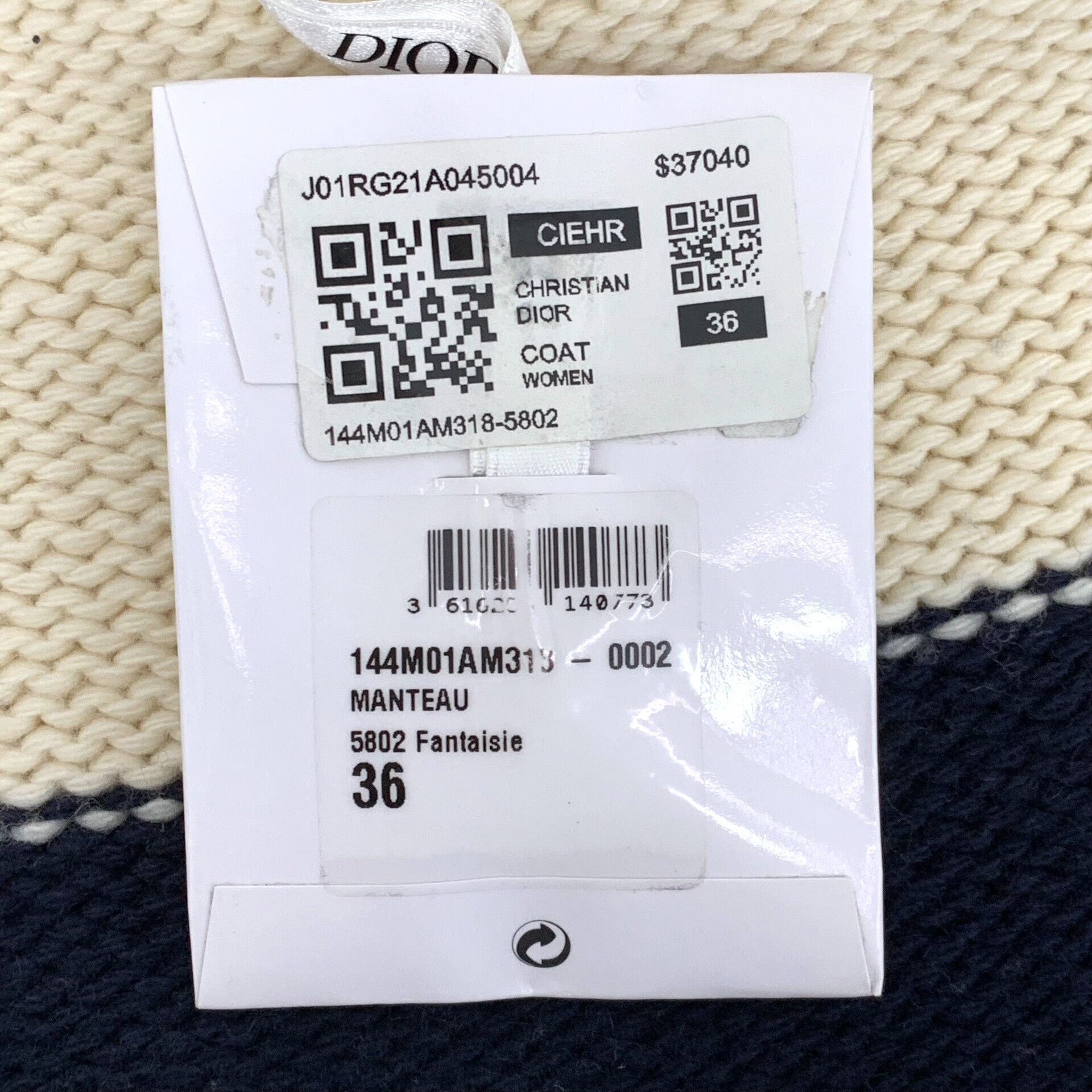 Dior Dior Wool Striped Multi Sweater S Women Size S / US 4 / IT 40 - 8 Thumbnail