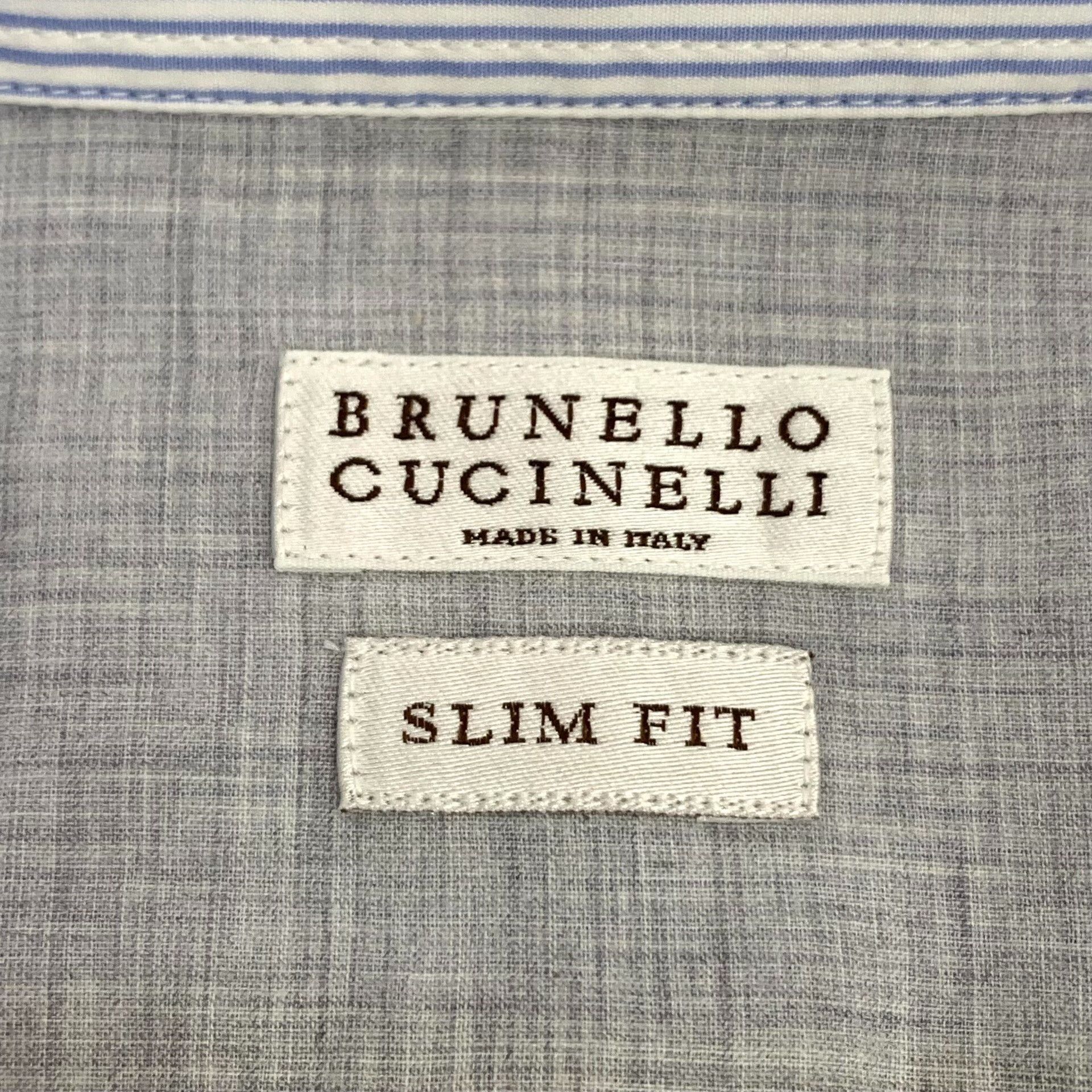 Brunello Cucinelli Brunello Cucinelli Blue Button Up S Women Size S / US 4 / IT 40 - 5 Thumbnail