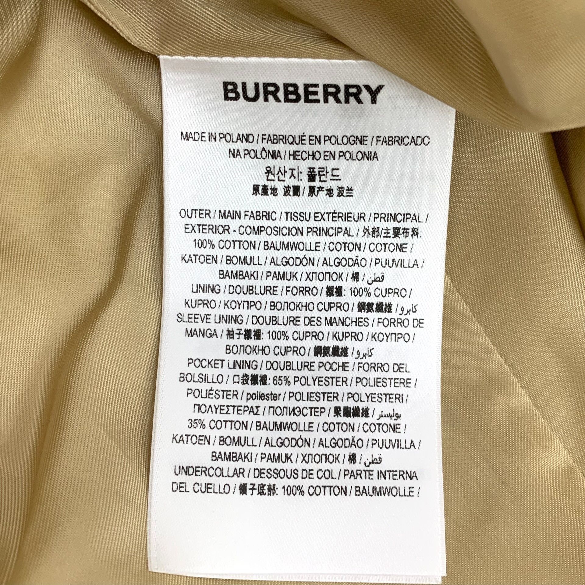 Burberry Burberry Cotton Brown Coat L Women Size L / US 10 / IT 46 - 6 Thumbnail