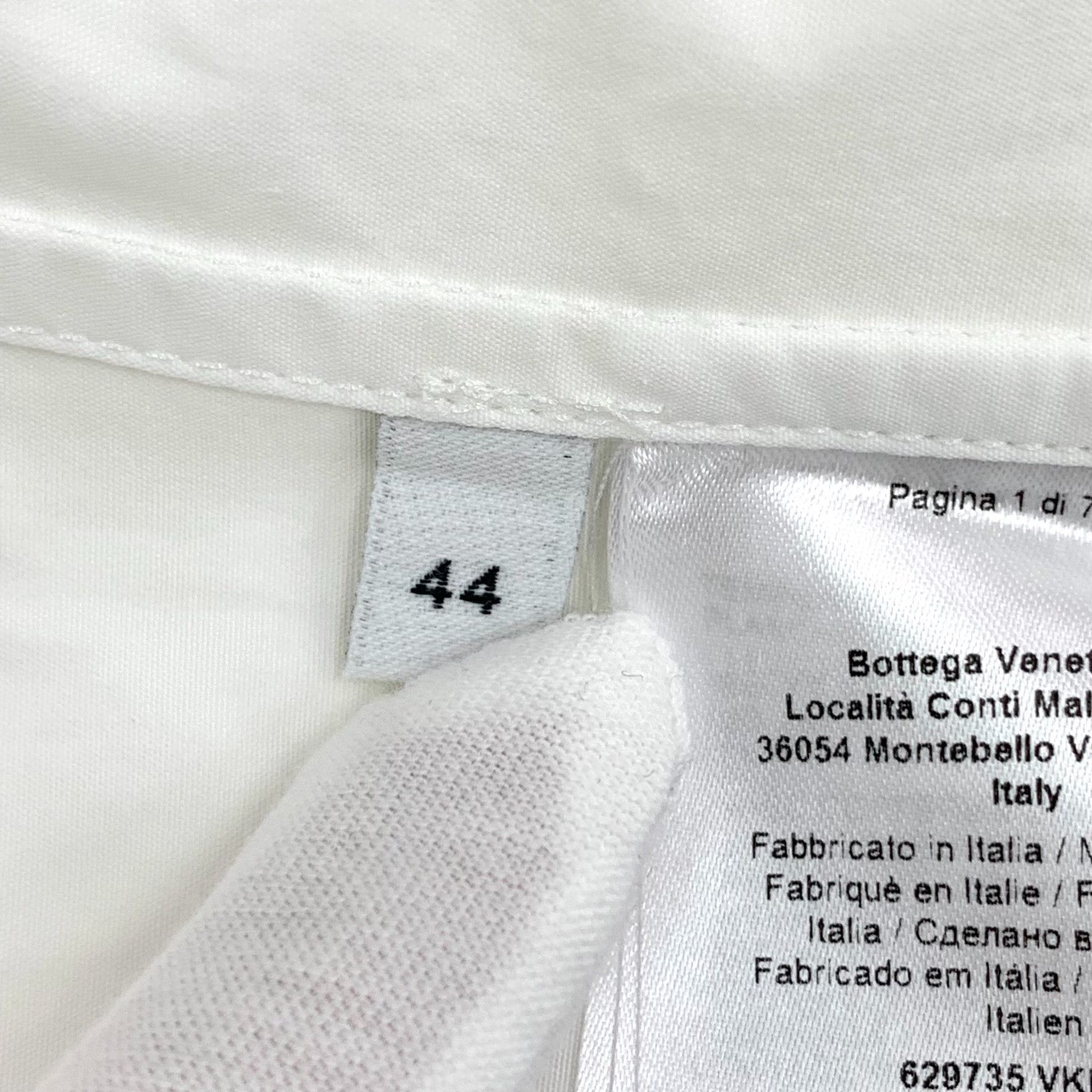 Bottega Veneta Bottega Veneta Cotton White Shirt XS Men Size US XS / EU 42 / 0 - 6 Thumbnail
