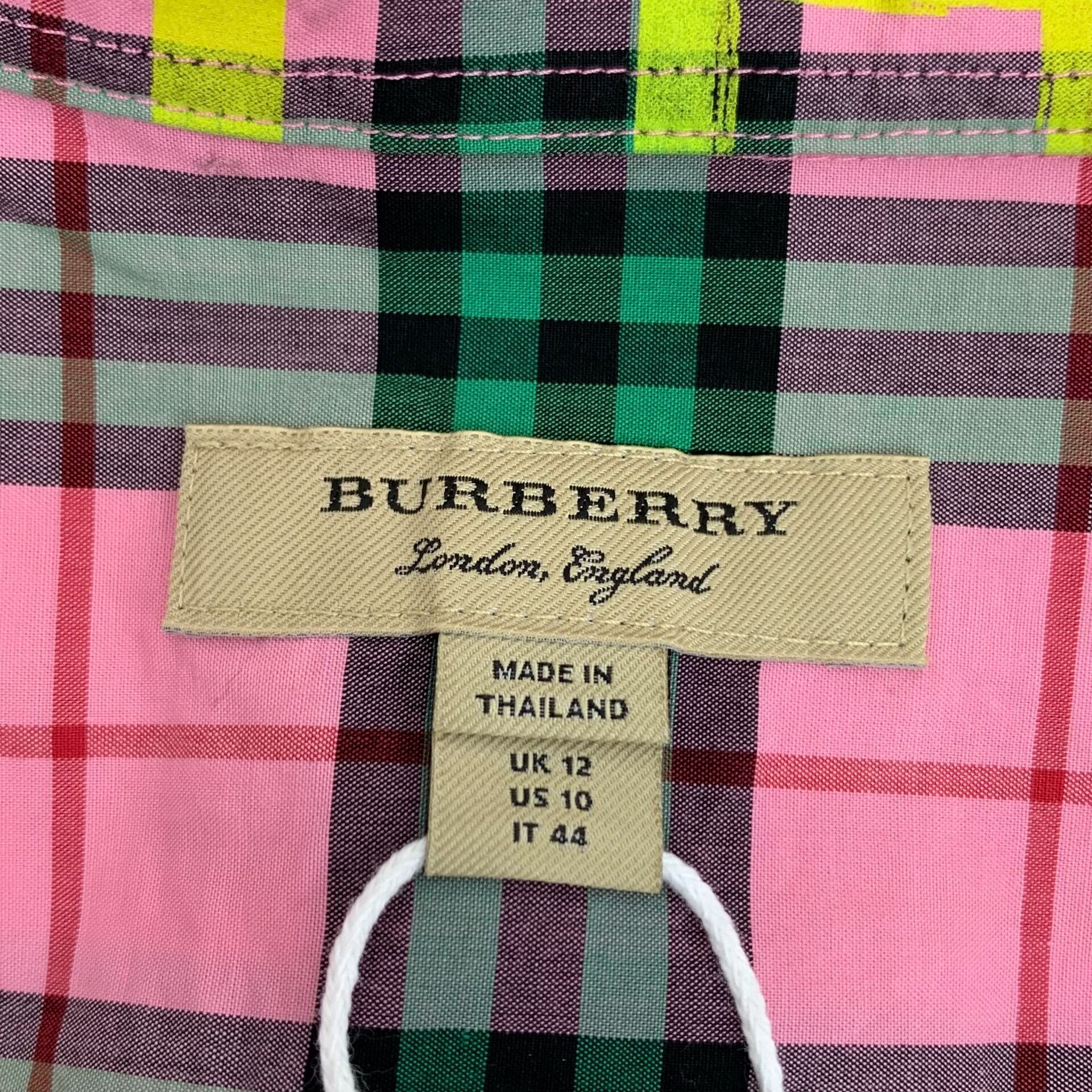 Burberry Burberry Cotton Plaid Multi Dress XL Women Size XL / US 12-14 / IT 48-50 - 6 Thumbnail