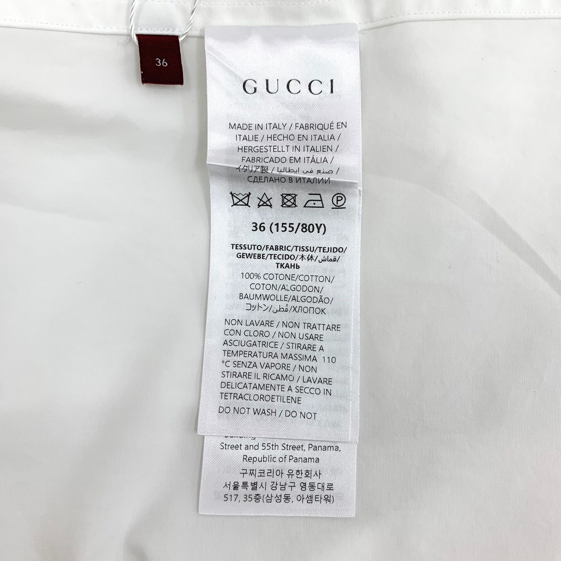 Gucci Gucci Retro Cotton White Button Up S Women Size S / US 4 / IT 40 - 6 Thumbnail