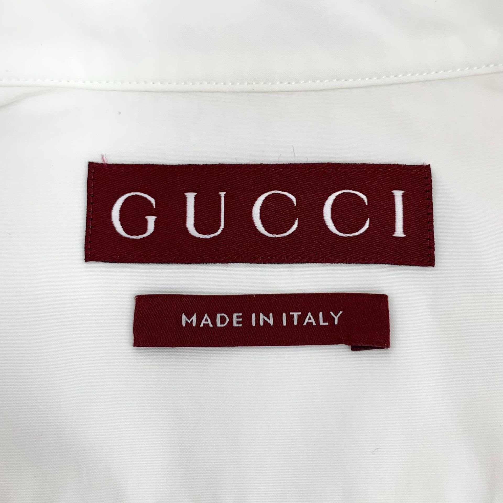 Gucci Gucci Retro Cotton White Button Up S Women Size S / US 4 / IT 40 - 5 Thumbnail