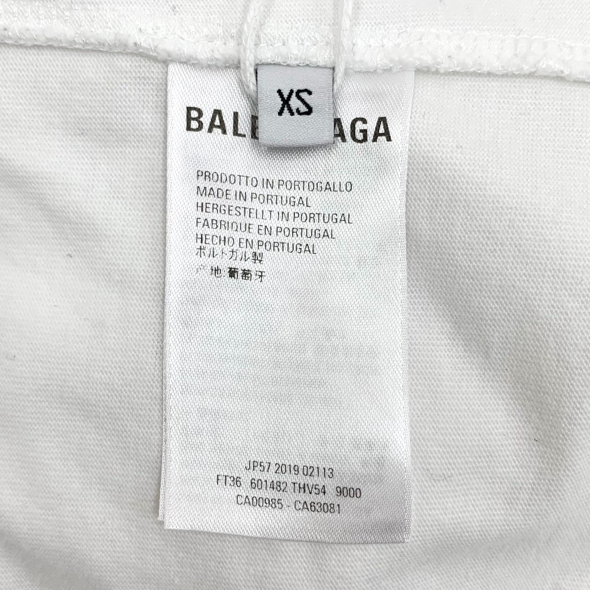 Balenciaga Balenciaga Cotton White T-Shirt XS Women Size XS / US 0-2 / IT 36-38 - 7 Thumbnail