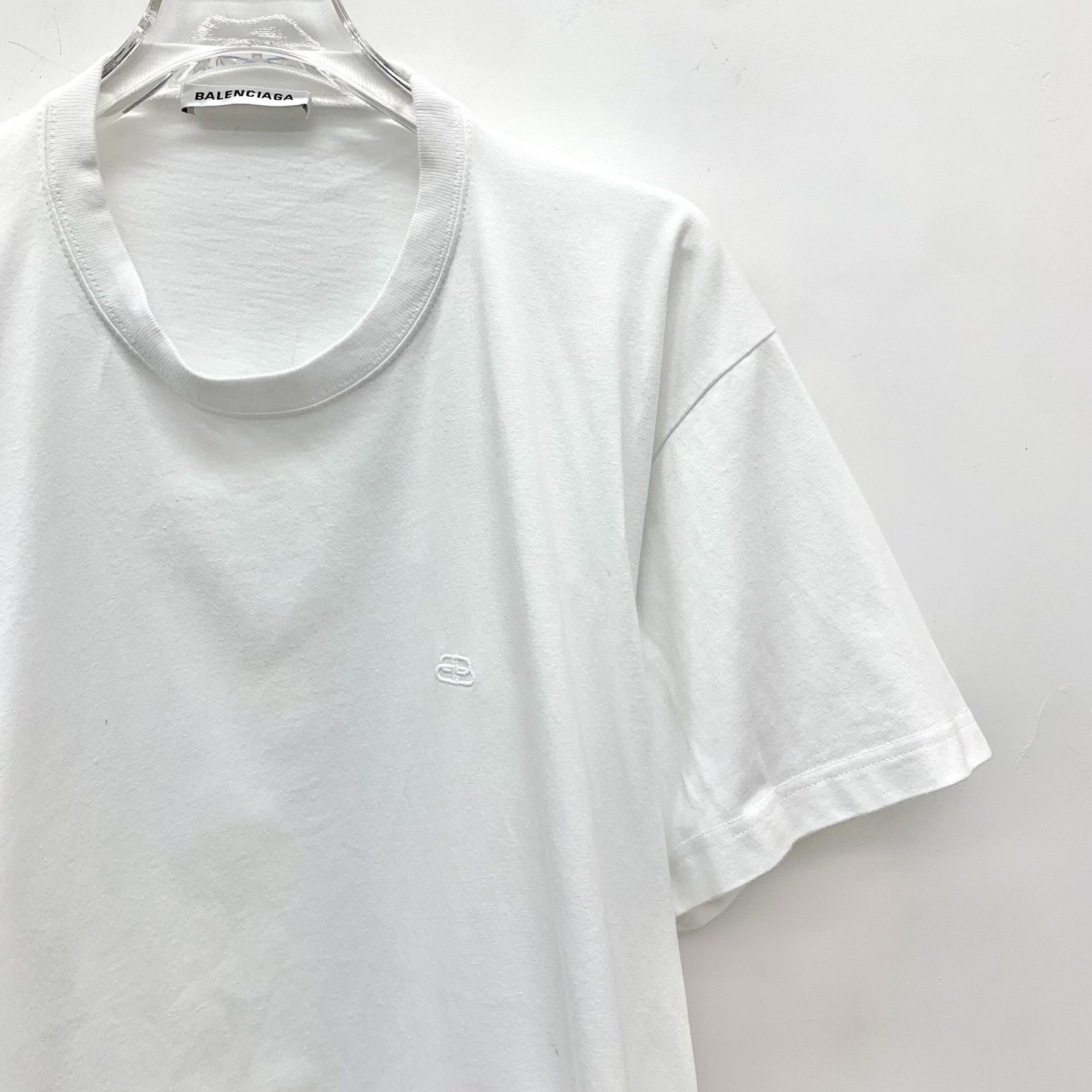 Balenciaga Balenciaga Cotton White T-Shirt XS Women Size XS / US 0-2 / IT 36-38 - 3 Thumbnail