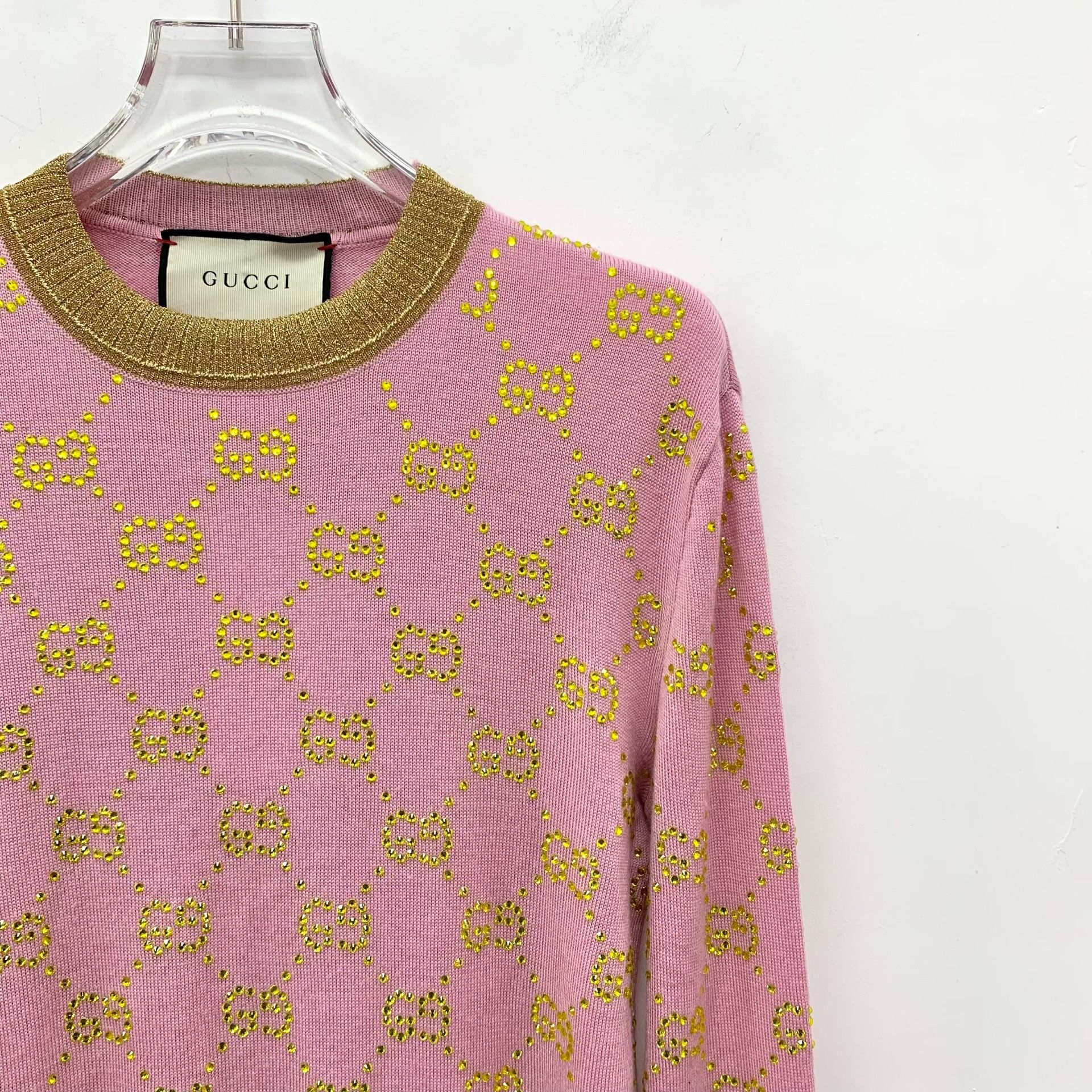 Gucci Gucci Retro Wool Pink Sweater XS Women Size XS / US 0-2 / IT 36-38 - 3 Thumbnail