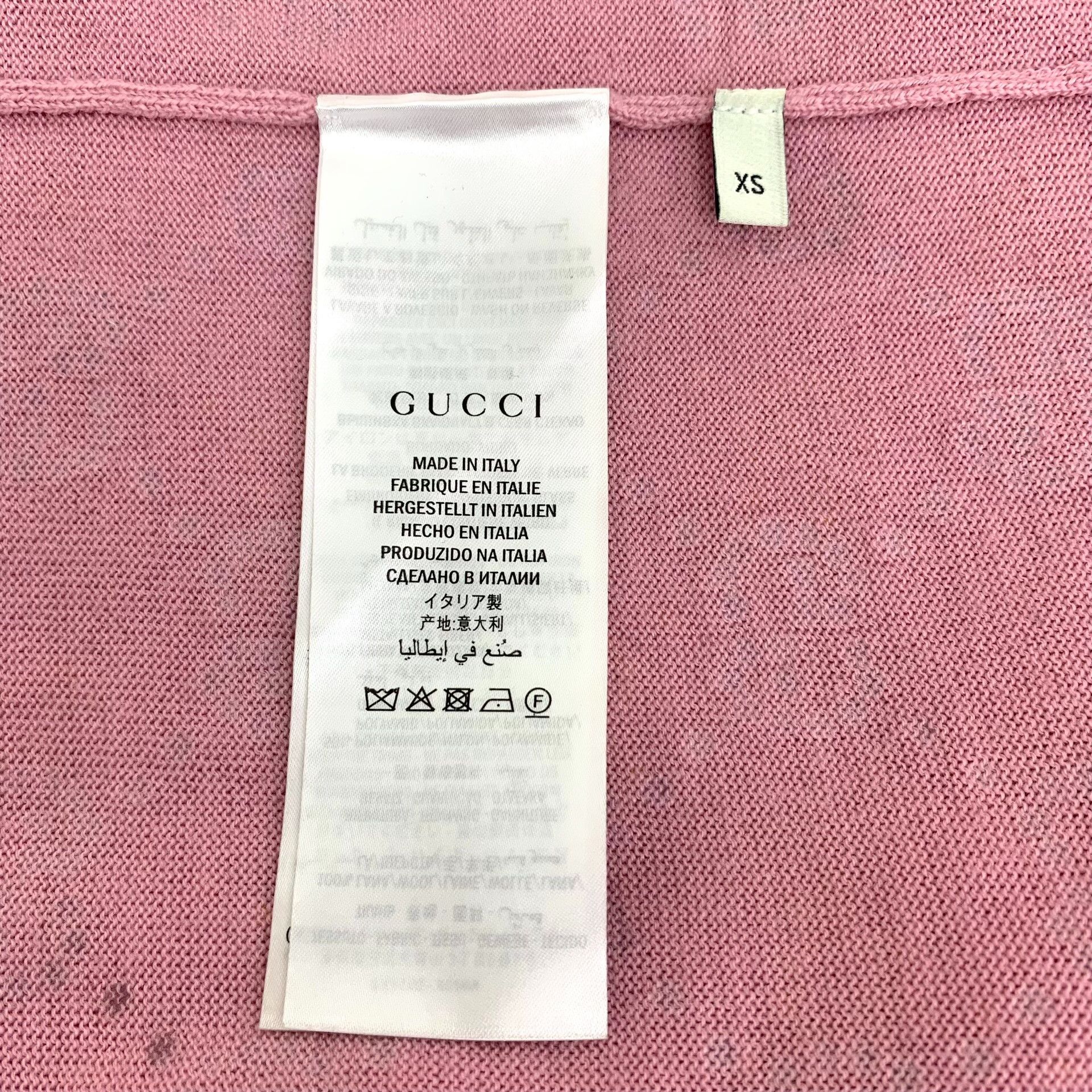 Gucci Gucci Retro Wool Pink Sweater XS Women Size XS / US 0-2 / IT 36-38 - 6 Thumbnail