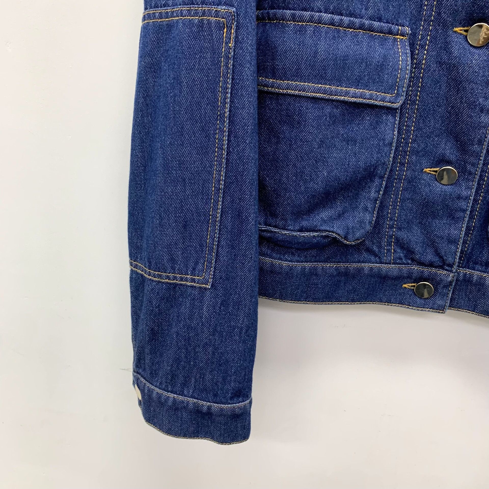 Valentino Valentino Embroidered Cotton Blue Jacket L Women Size L / US 10 / IT 46 - 4 Thumbnail