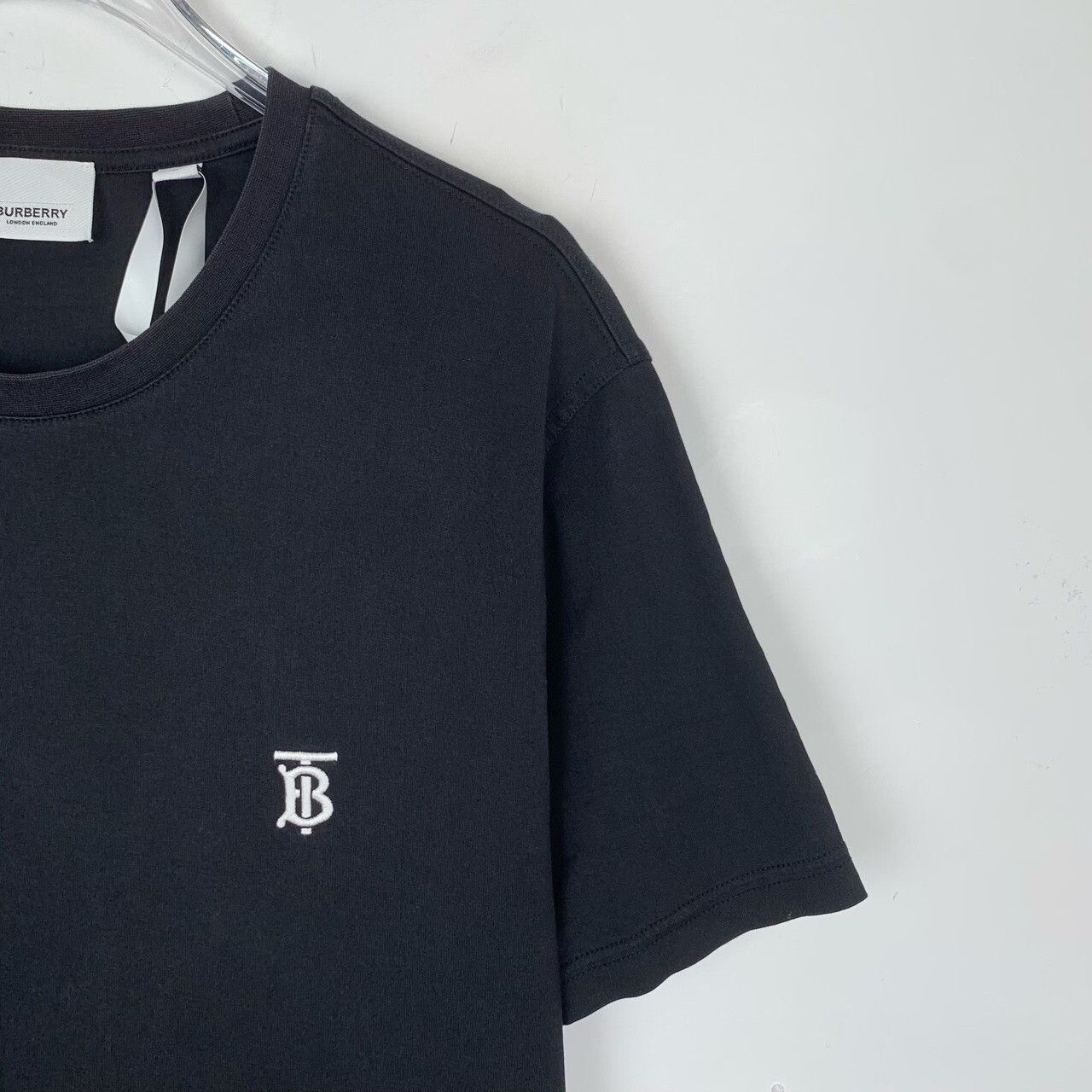 Burberry Burberry Cotton Embroidered Black T-Shirt XS Women Size XS / US 0-2 / IT 36-38 - 3 Thumbnail