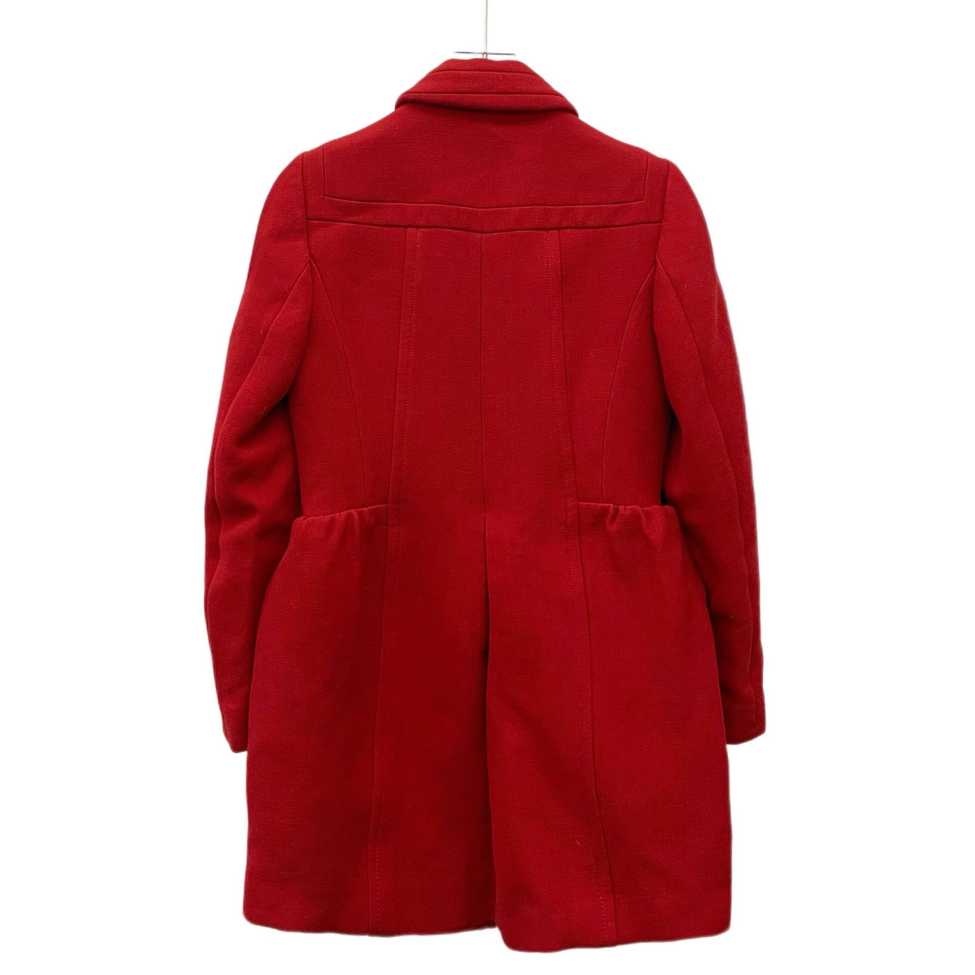 Miu Miu Miu Miu Wool Red Coat L Women Size L / US 10 / IT 46 - 2 Thumbnail