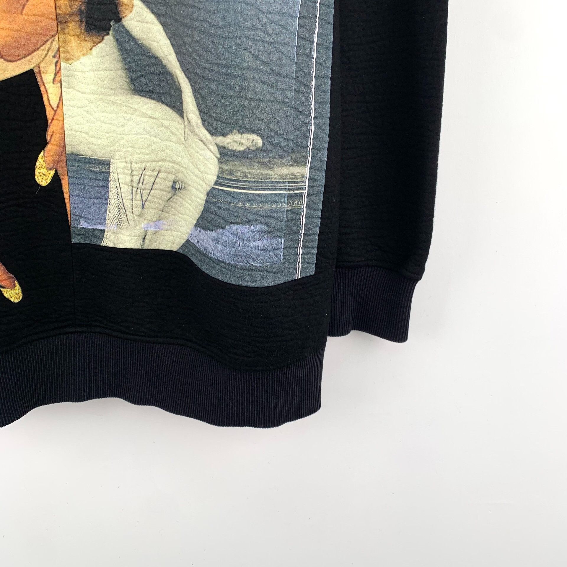 Givenchy Givenchy Cotton Printed Black Hoodie XS Men Size US XS / EU 42 / 0 - 5 Thumbnail