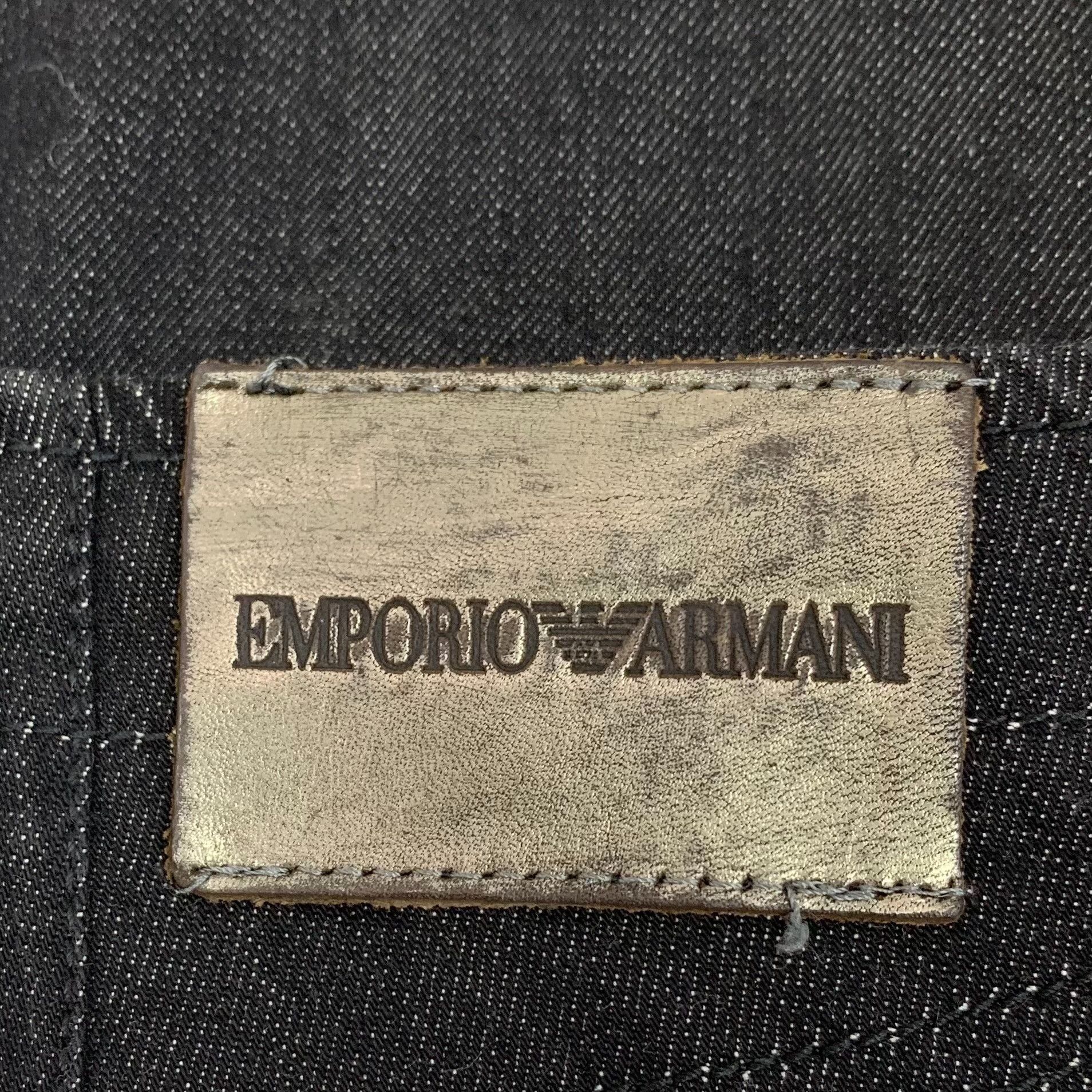Armani Armani Casual Denim Black Denim Jeans 28 Men Size US 28 / EU 44 - 6 Thumbnail