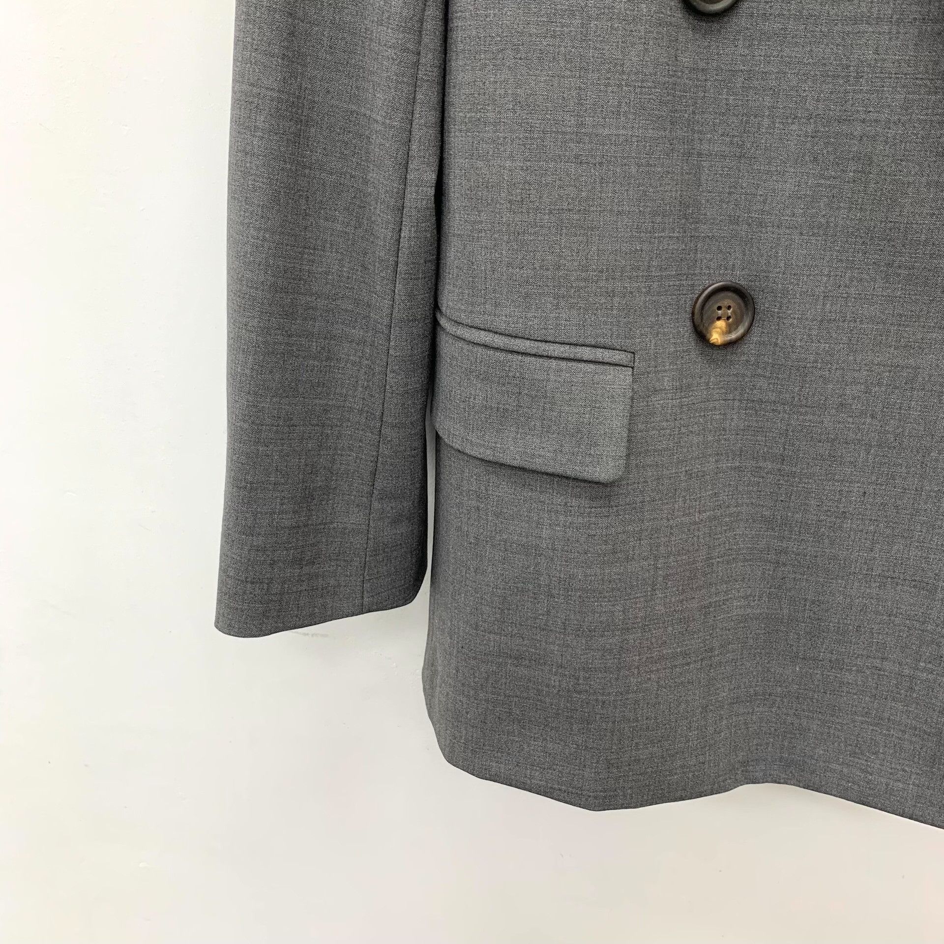 Brunello Cucinelli Brunello Cucinelli Gray Jacket XS Women Size XS / US 0-2 / IT 36-38 - 4 Thumbnail