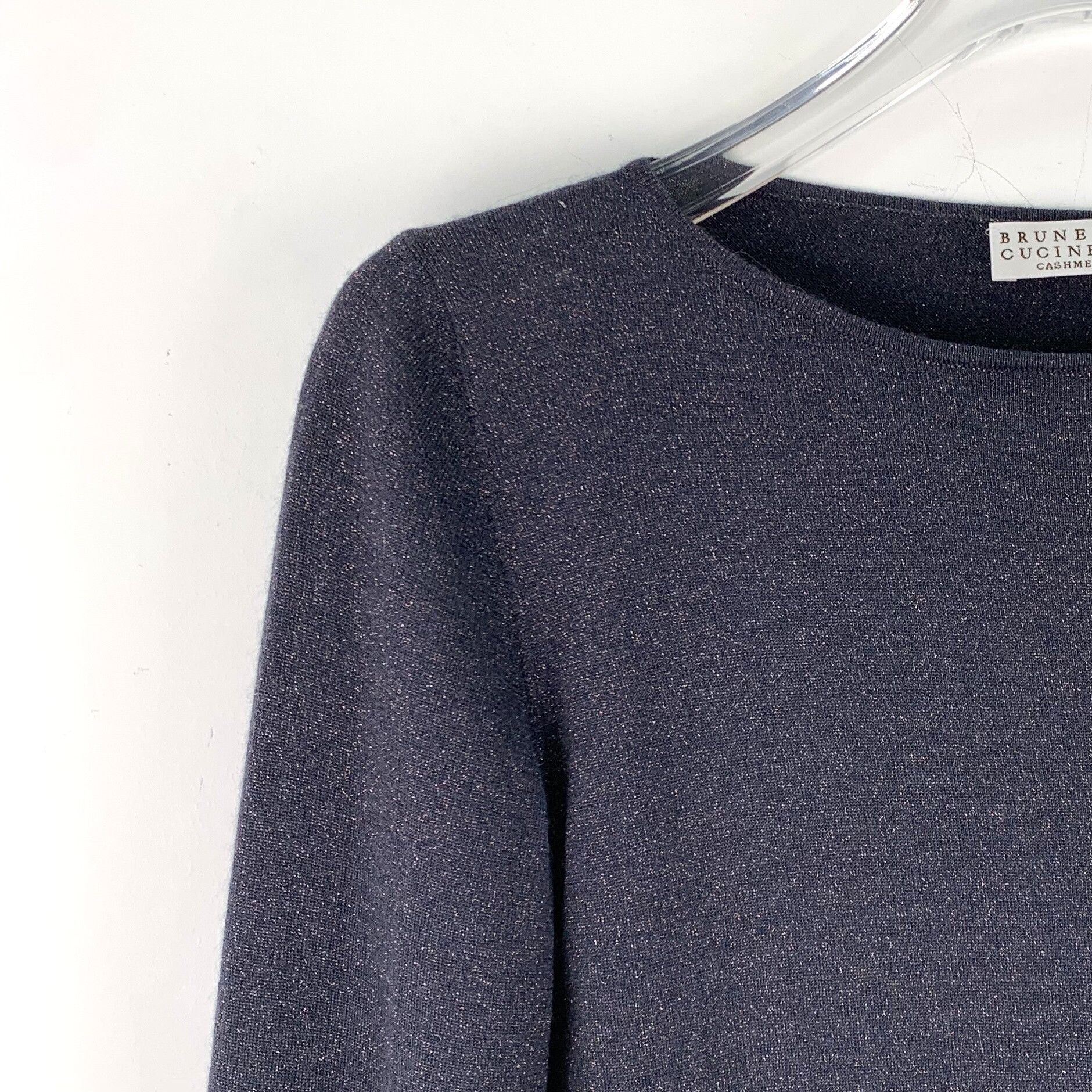 Brunello Cucinelli Brunello Cucinelli Blue Sweater S Women Size S / US 4 / IT 40 - 3 Thumbnail