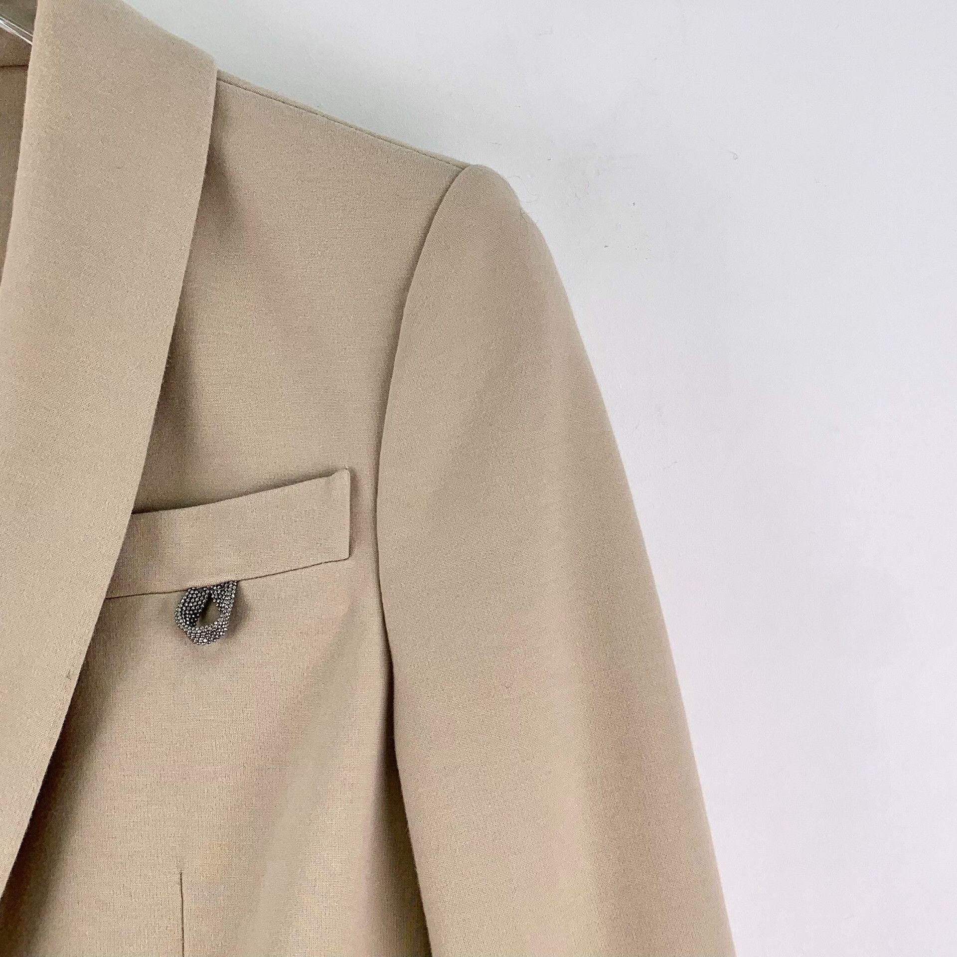 Brunello Cucinelli Brunello Cucinelli Beige Jacket XS Women Size XS / US 0-2 / IT 36-38 - 3 Thumbnail