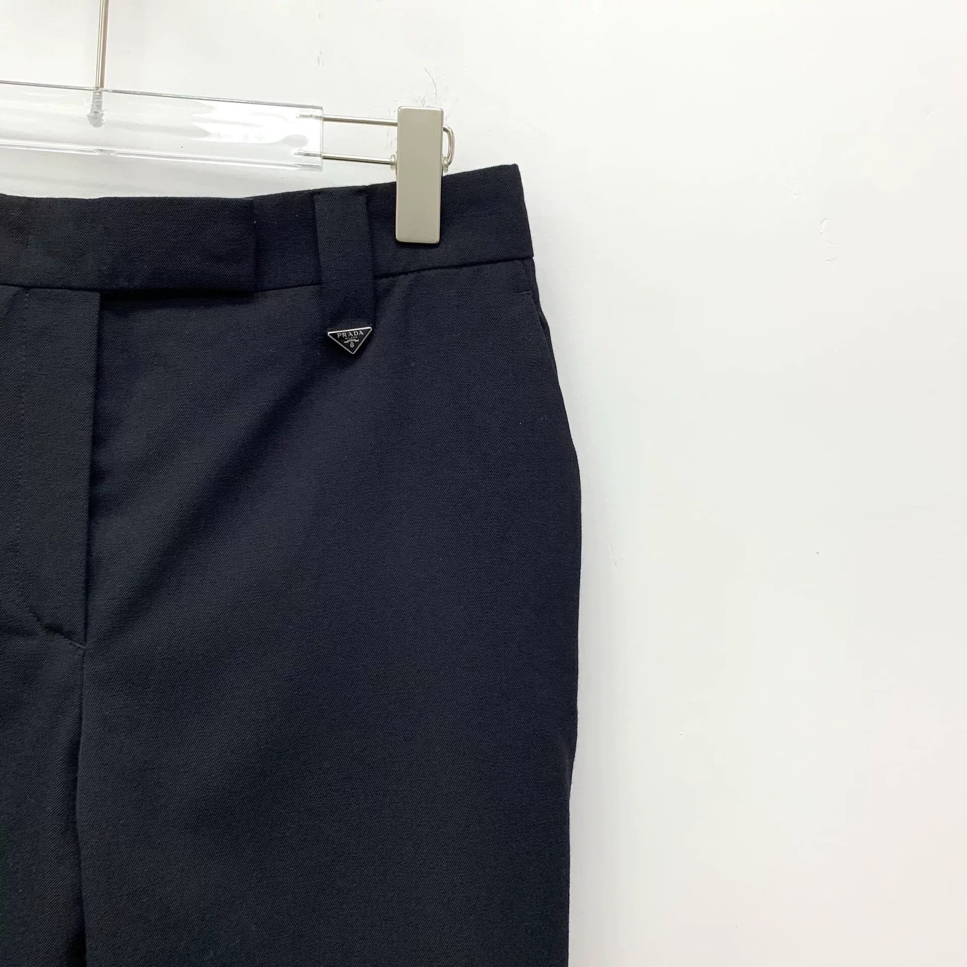 Prada Prada Wool Black Pants M Women Size 28" / US 6 / IT 42 - 3 Thumbnail