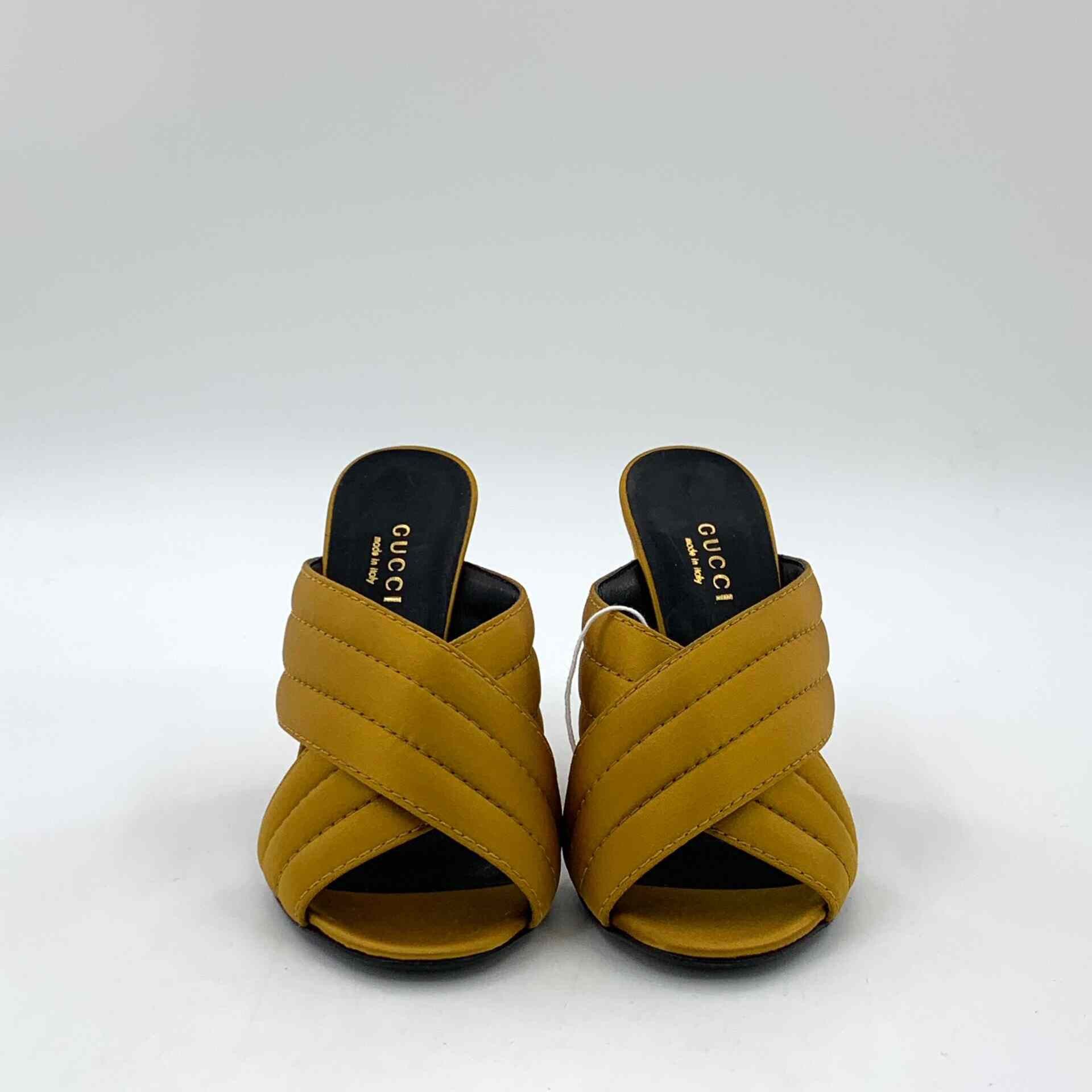 Gucci Gucci Yellow Sandals 34 Women Size US 4 / IT 34 - 3 Thumbnail