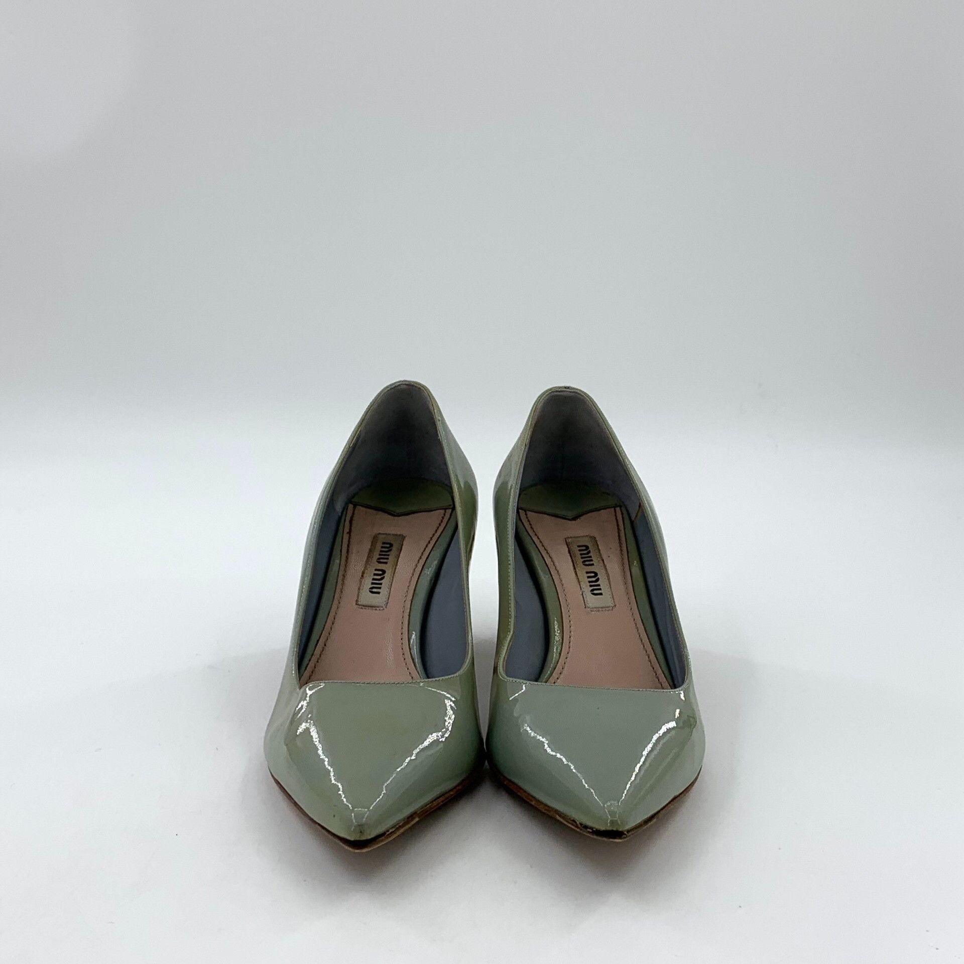 Balenciaga Balenciaga Patent Green Lowtop Sneakers 35 Women Size US 5 / IT 35 - 3 Thumbnail