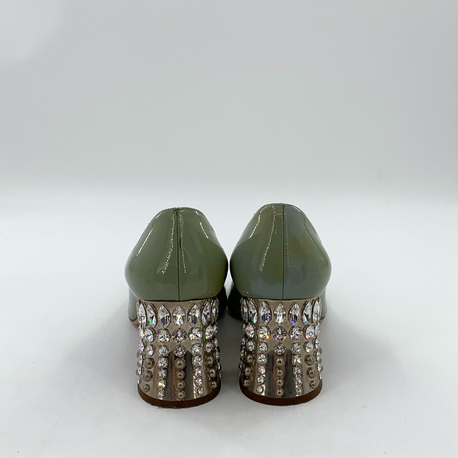 Balenciaga Balenciaga Patent Green Lowtop Sneakers 35 Women Size US 5 / IT 35 - 4 Thumbnail