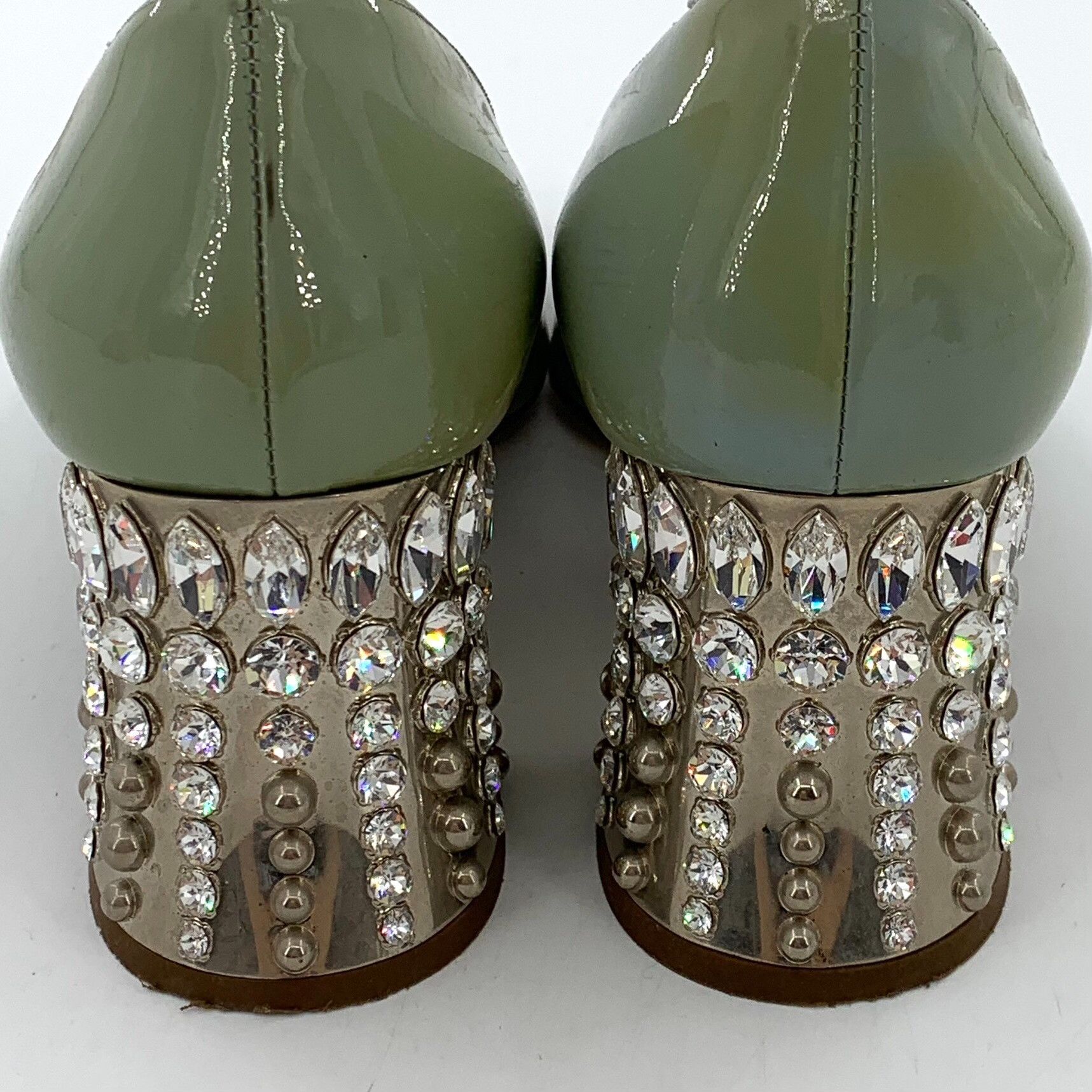 Balenciaga Balenciaga Patent Green Lowtop Sneakers 35 Women Size US 5 / IT 35 - 8 Thumbnail