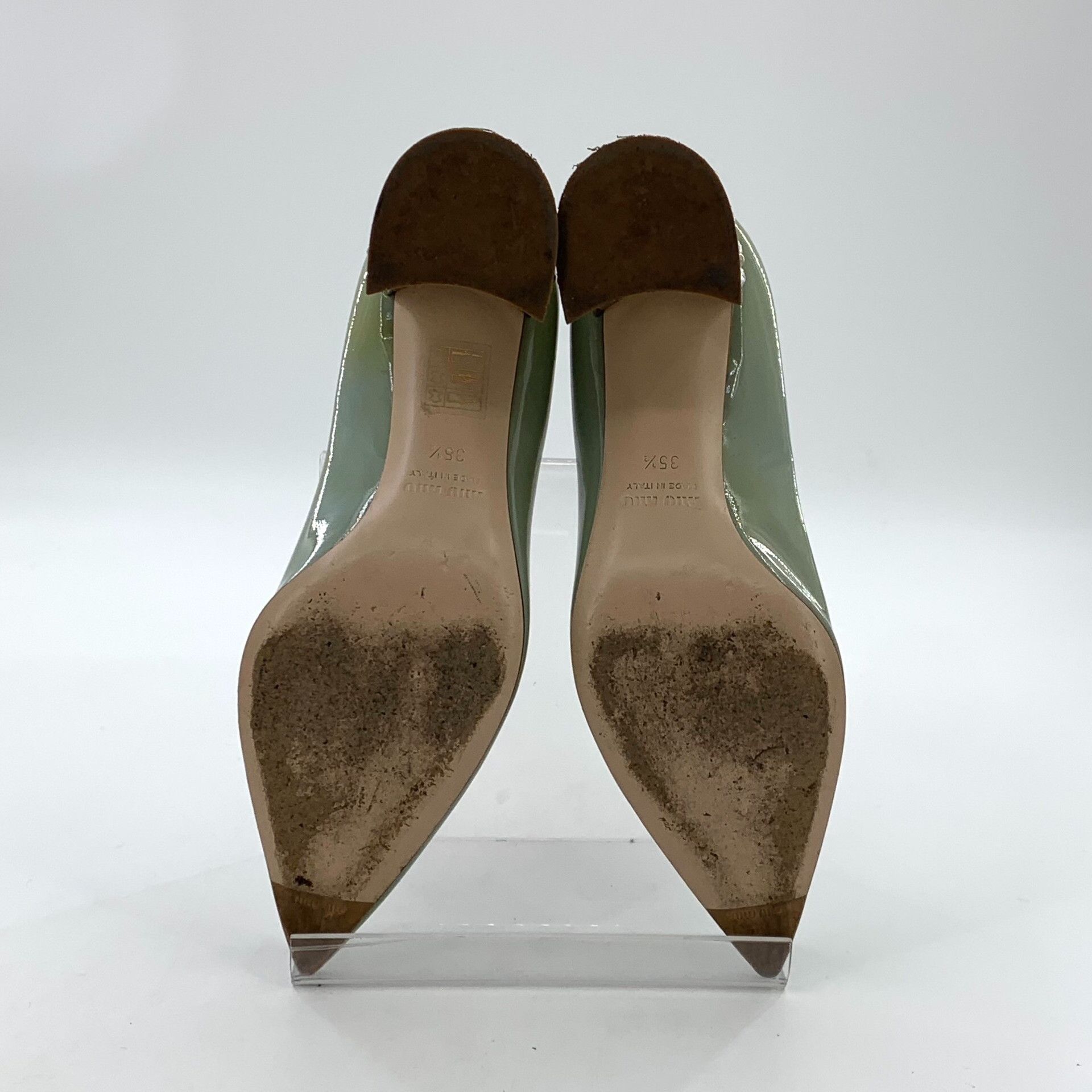 Balenciaga Balenciaga Patent Green Lowtop Sneakers 35 Women Size US 5 / IT 35 - 5 Thumbnail