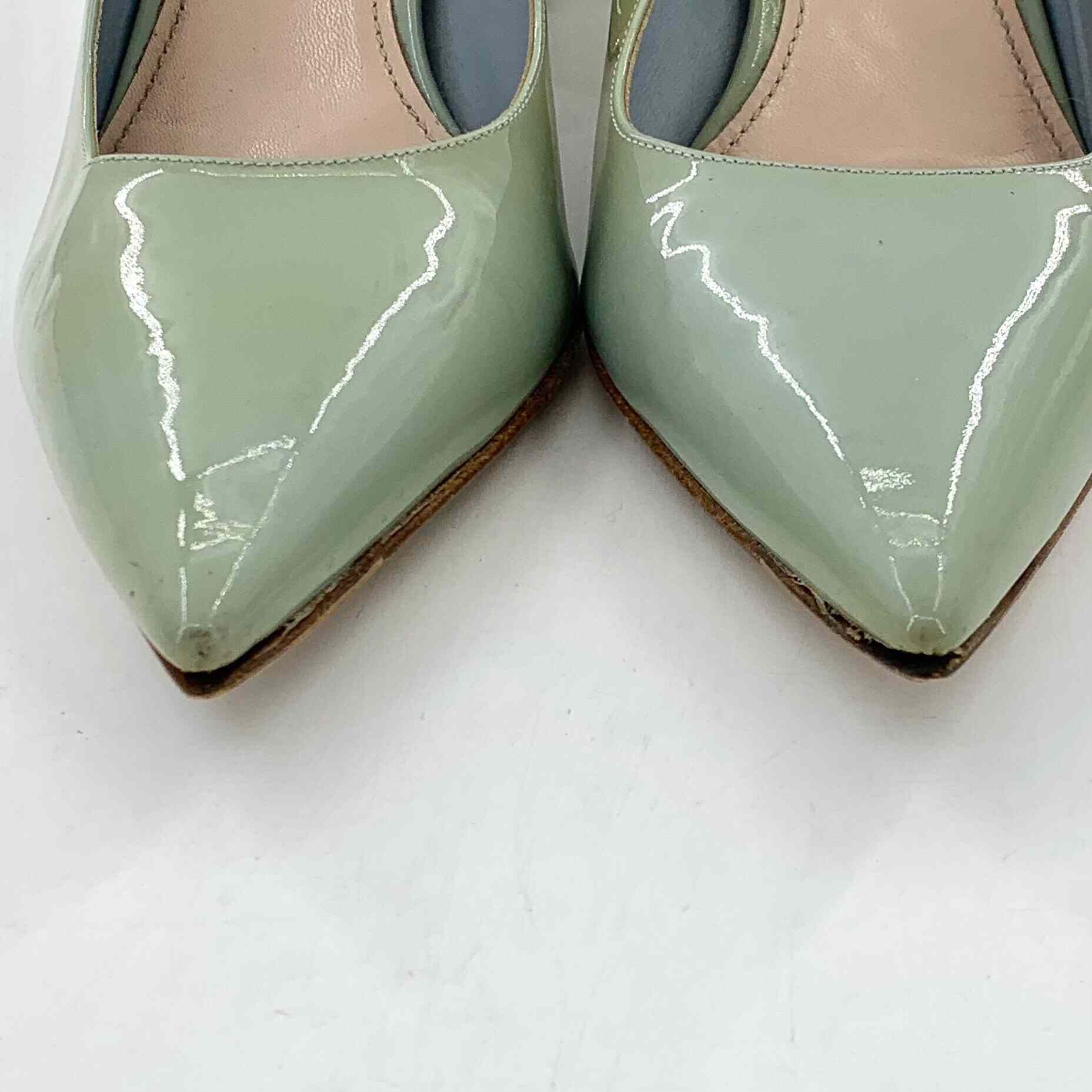 Balenciaga Balenciaga Patent Green Lowtop Sneakers 35 Women Size US 5 / IT 35 - 9 Thumbnail