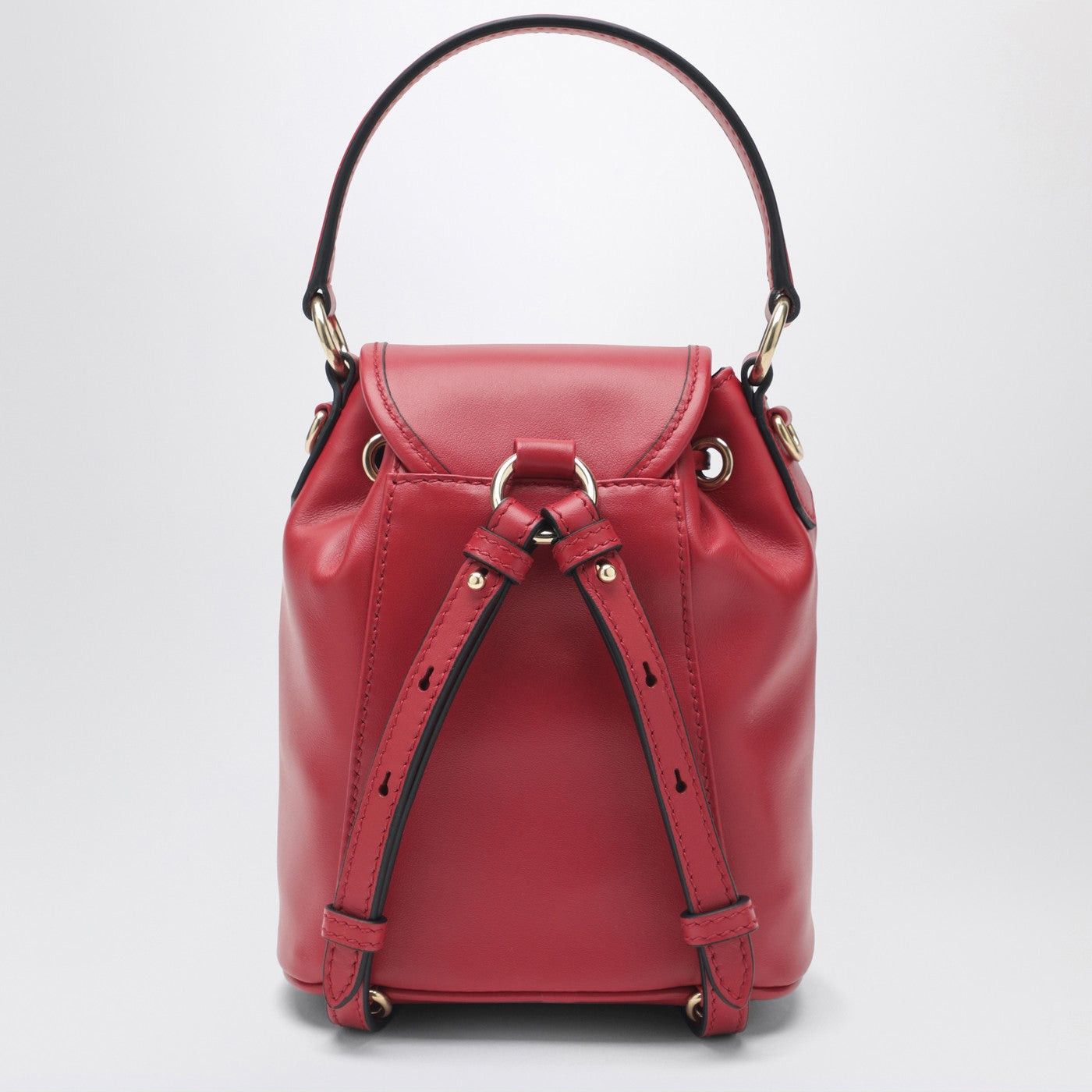 Miu Miu Miu Miu Small Red Leather Backpack Size ONE SIZE - 2 Thumbnail