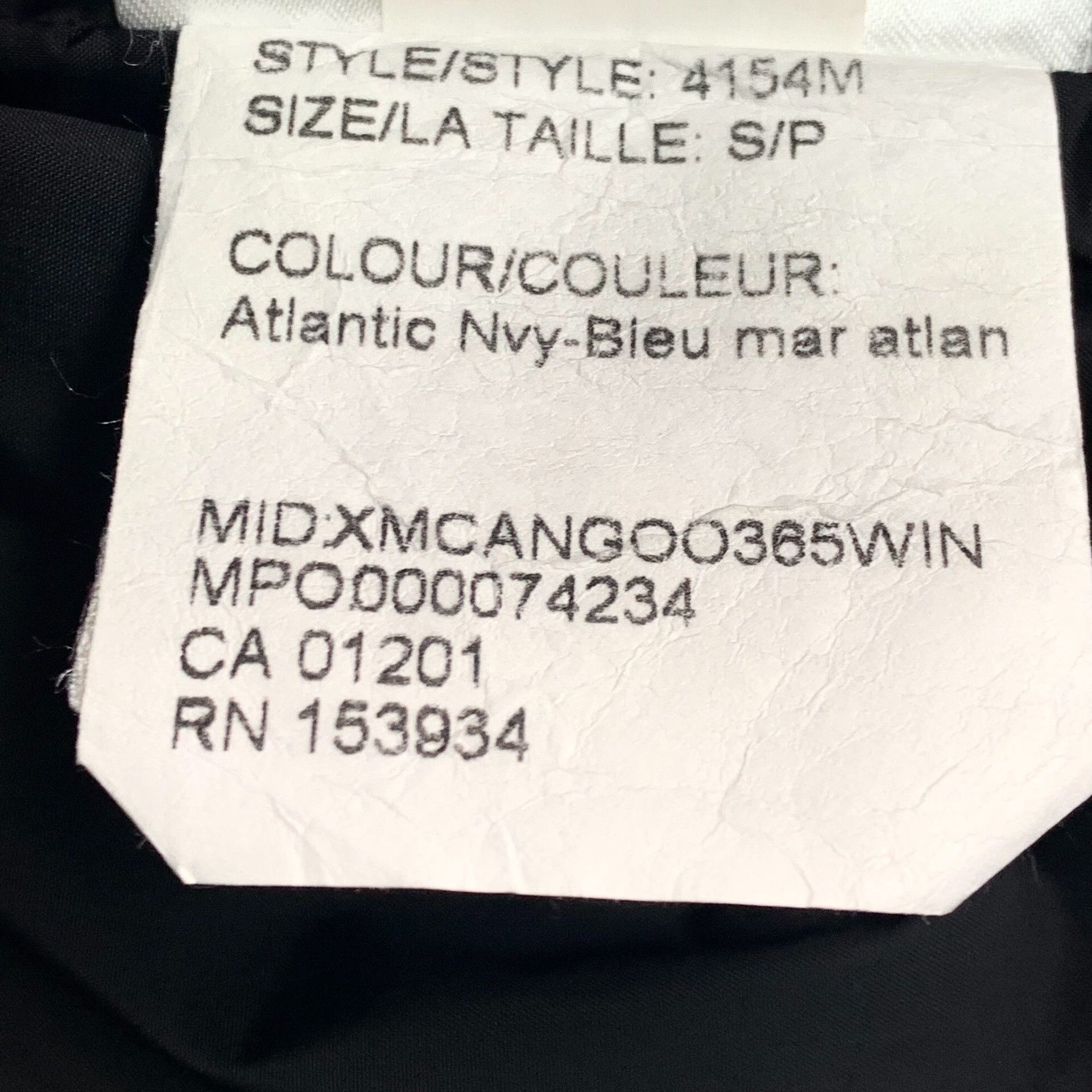 Canada Goose Canada Goose Blue Heavy Coat S Men Size US S / EU 44-46 / 1 - 7 Thumbnail