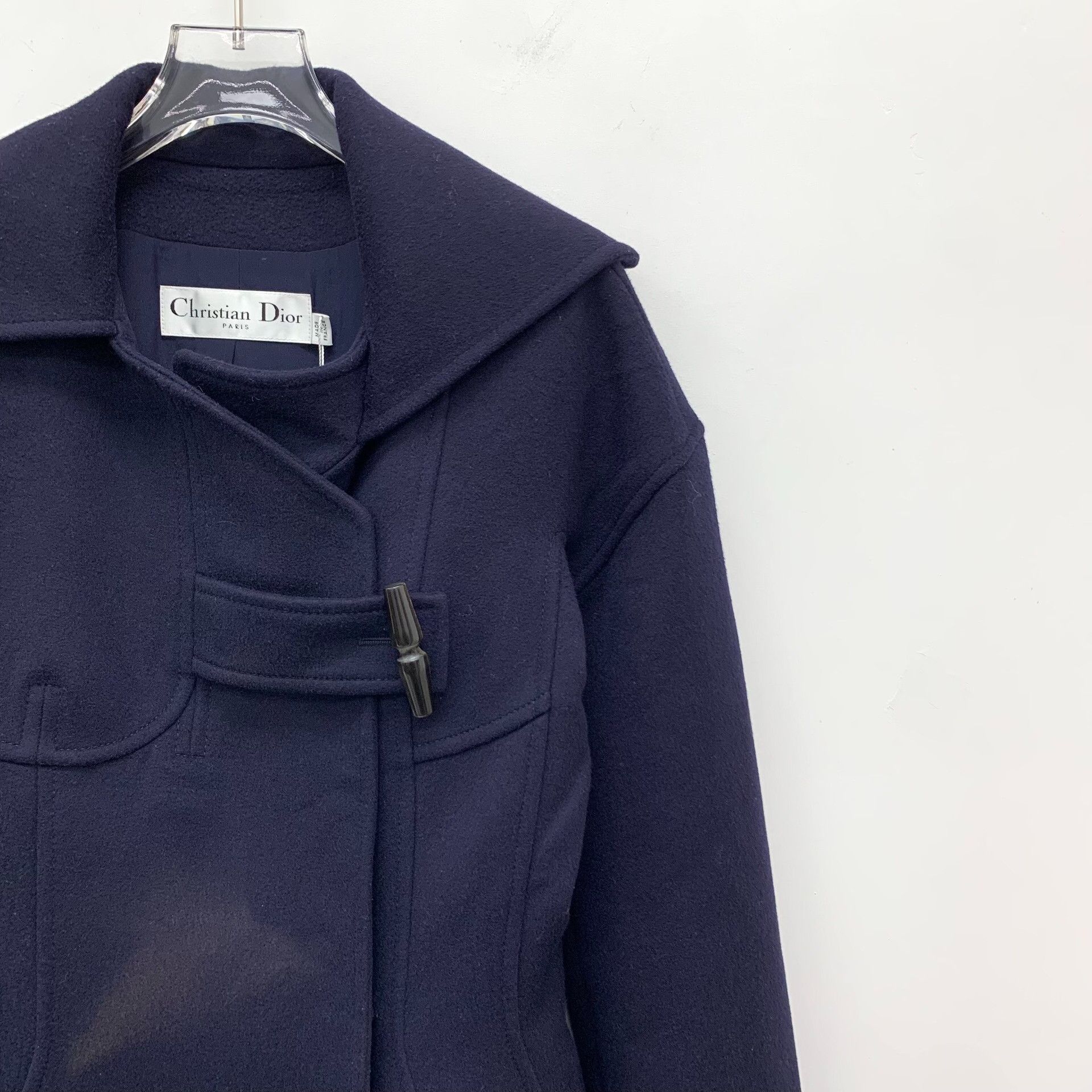 Dior Dior Wool Blue Coat S Women Size S / US 4 / IT 40 - 3 Thumbnail