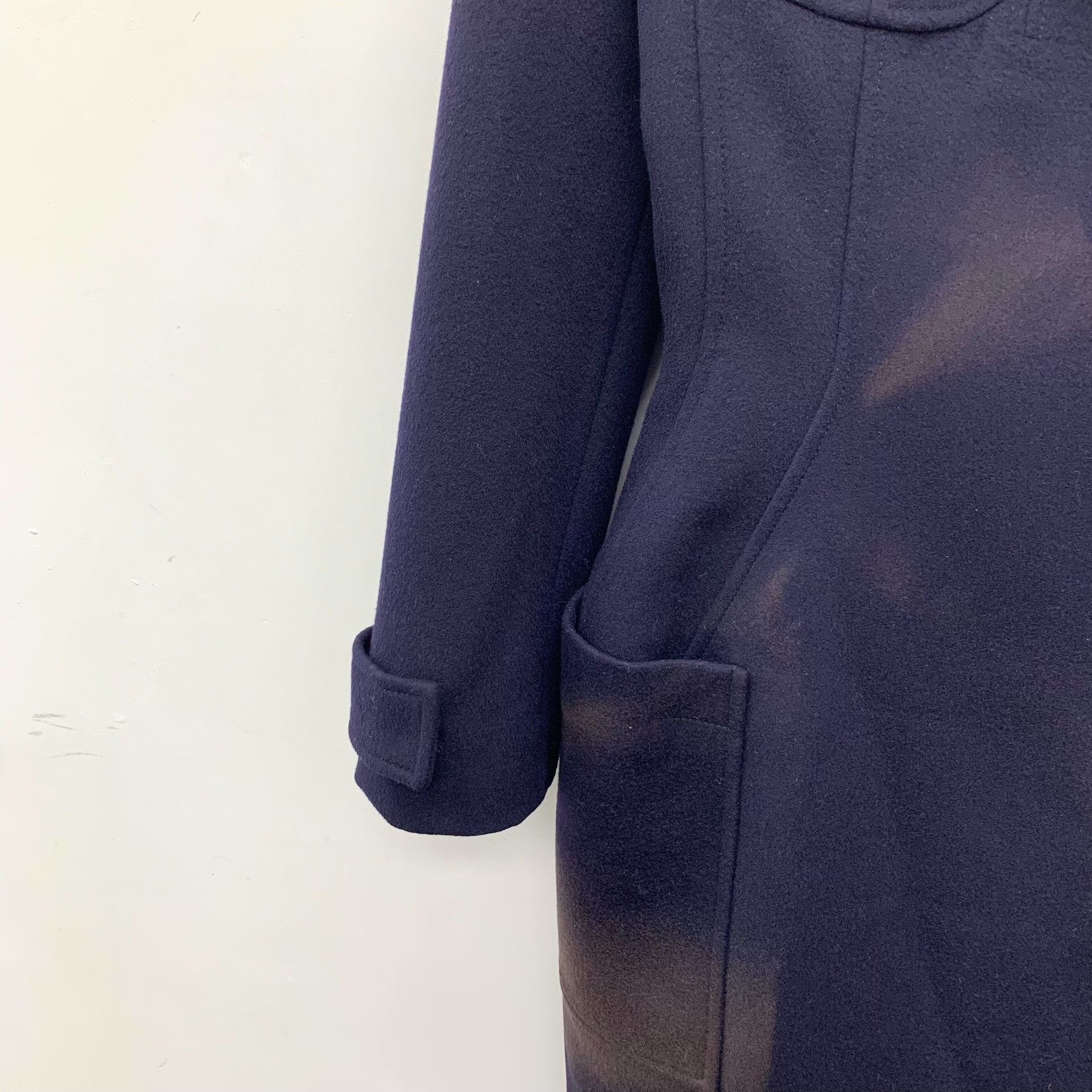 Dior Dior Wool Blue Coat S Women Size S / US 4 / IT 40 - 4 Thumbnail
