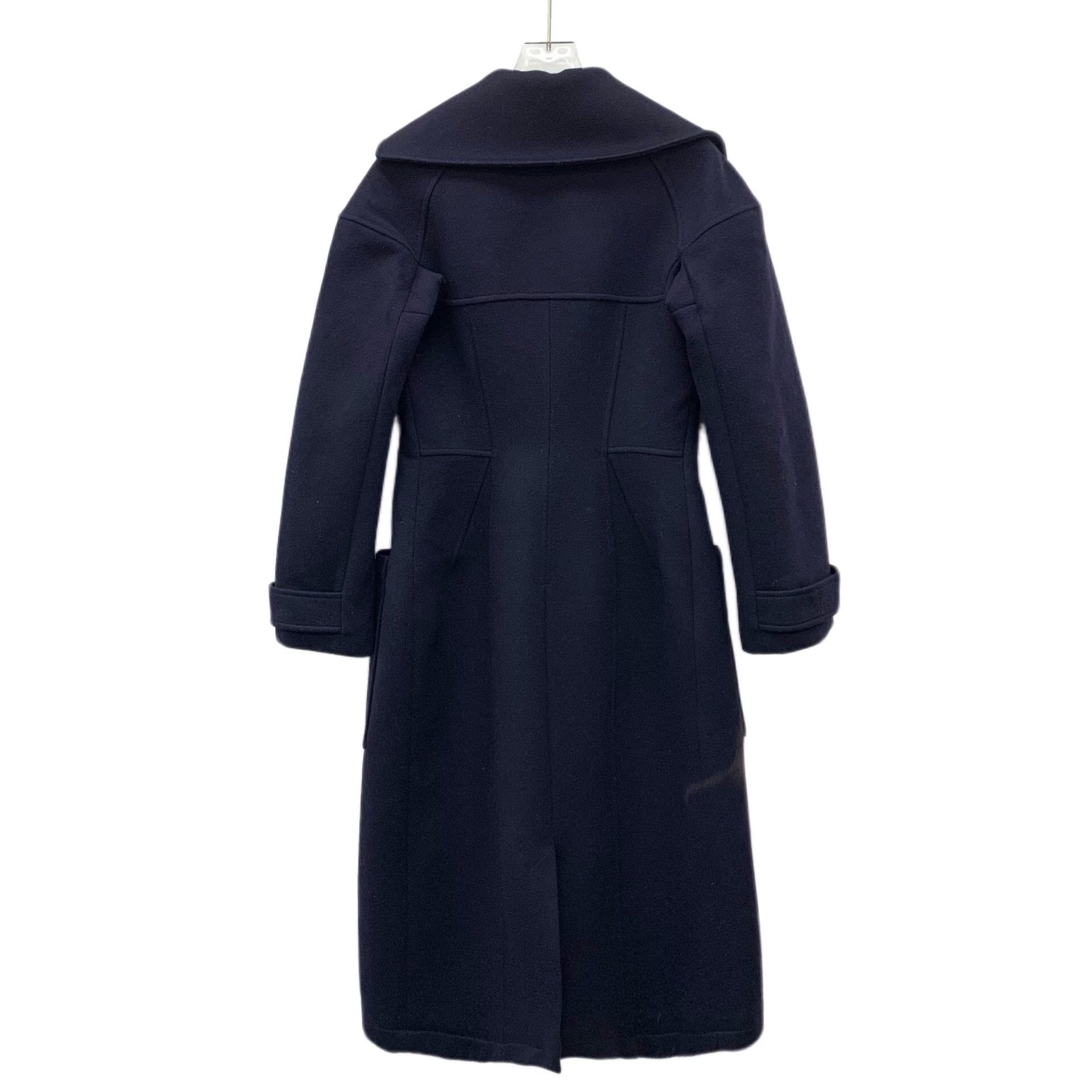 Dior Dior Wool Blue Coat S Women Size S / US 4 / IT 40 - 2 Thumbnail