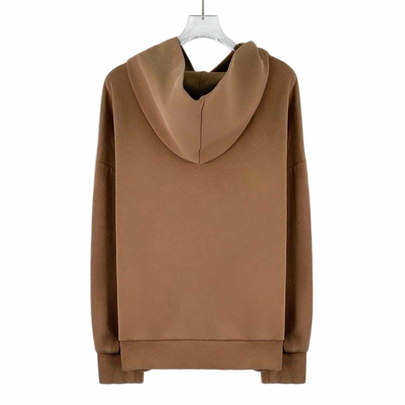 Max Mara Max Mara Retro Embroidered Brown Hoodie L Women Size L / US 10 / IT 46 - 2 Thumbnail