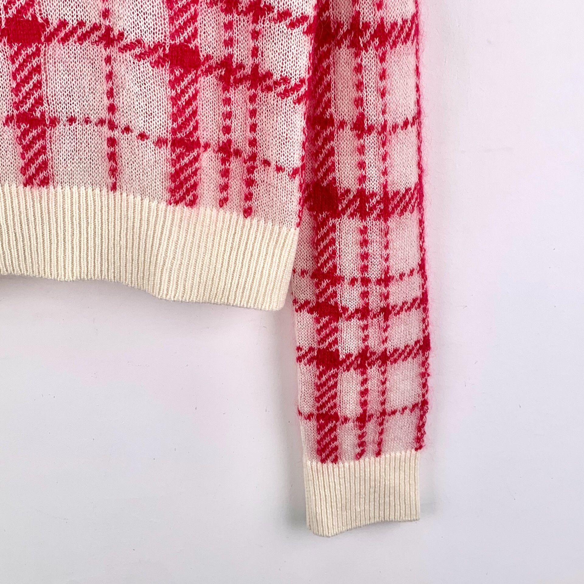 Dior Dior Knit Plaid Multi Sweater S Women Size S / US 4 / IT 40 - 4 Thumbnail