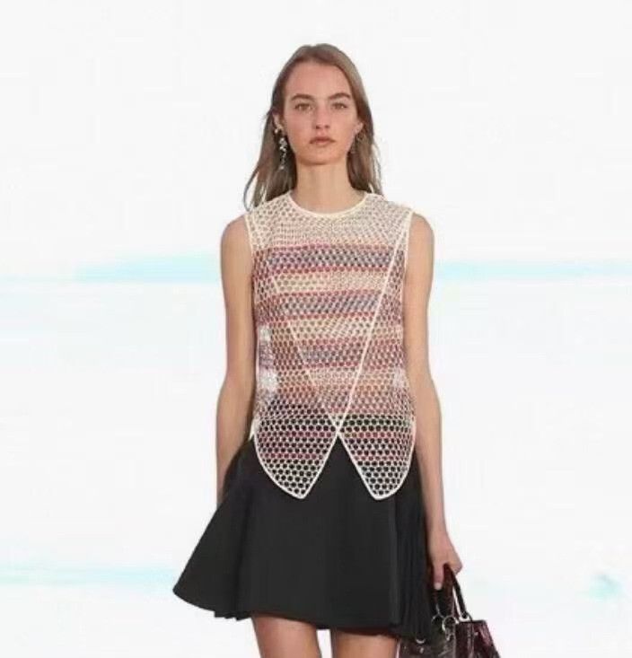 Dior Dior Striped Multi Tank Top S Women Size S / US 4 / IT 40 - 6 Thumbnail