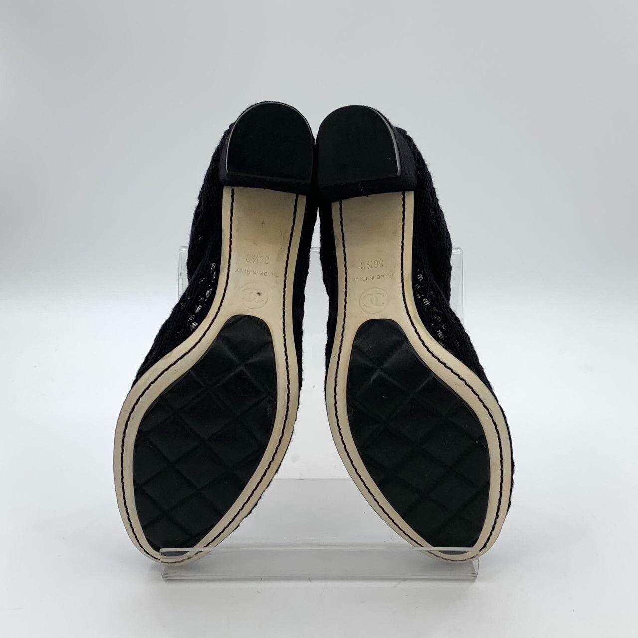 Chanel Chanel Mesh Black Lowtop Sneakers 36 Women Size US 6 / IT 36 - 5 Thumbnail