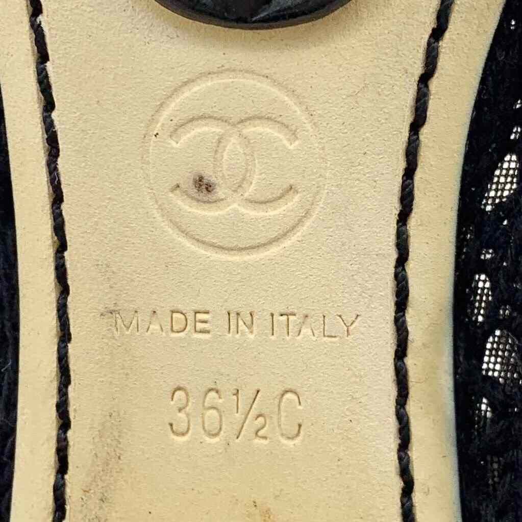 Chanel Chanel Mesh Black Lowtop Sneakers 36 Women Size US 6 / IT 36 - 6 Thumbnail