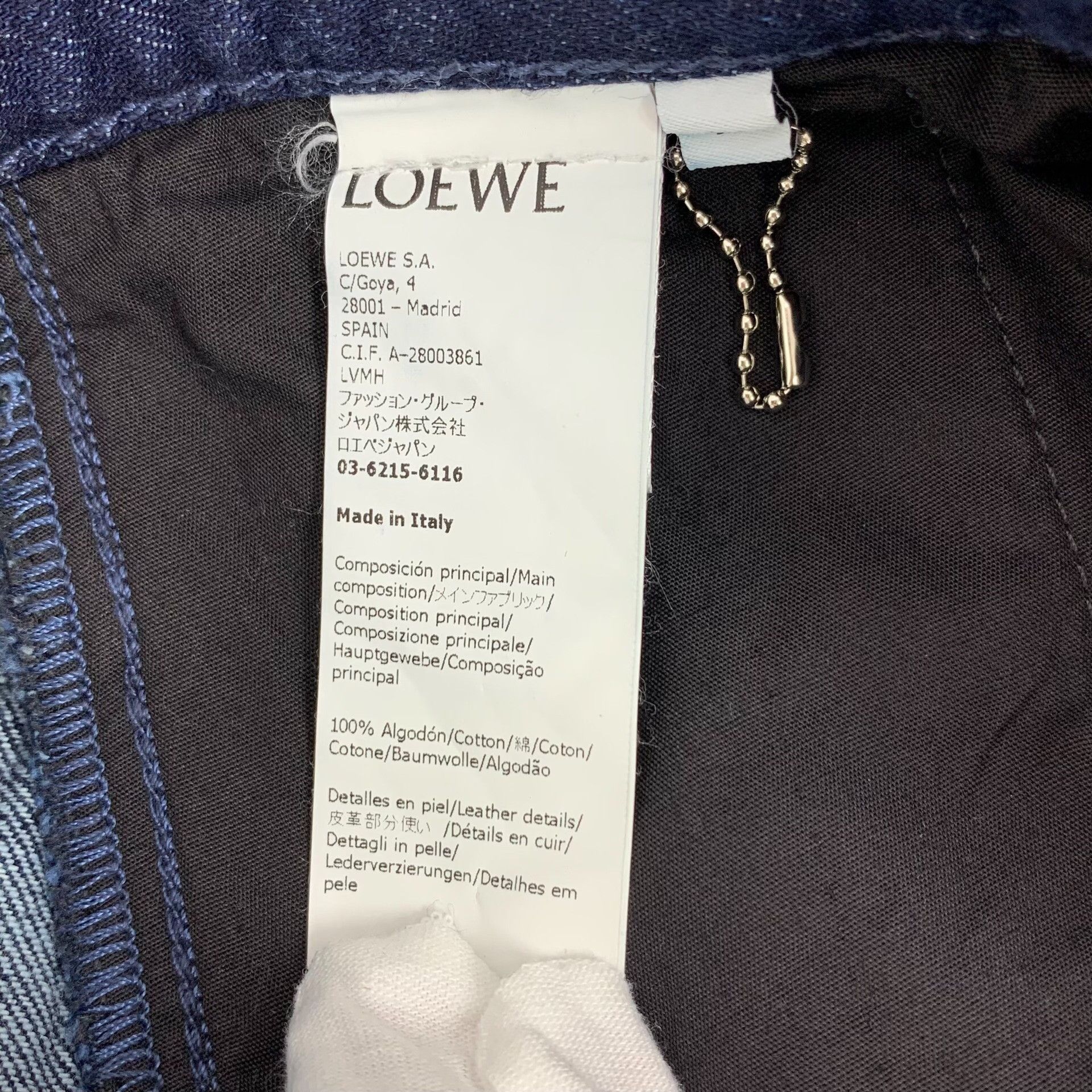 Loewe Loewe Retro Cotton Blue Jeans S Women Size 26" / US 2 / IT 38 - 7 Thumbnail