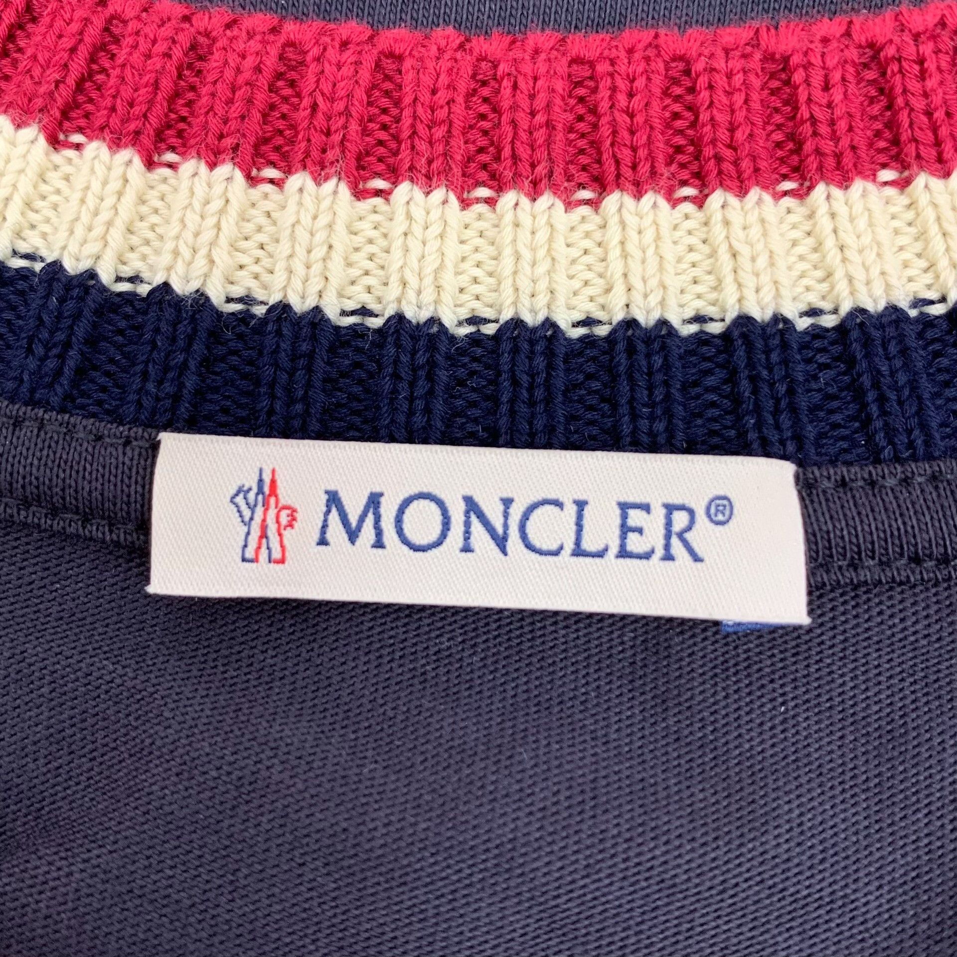Moncler Moncler Cotton Blue T-Shirt M Women Size M / US 6-8 / IT 42-44 - 6 Thumbnail