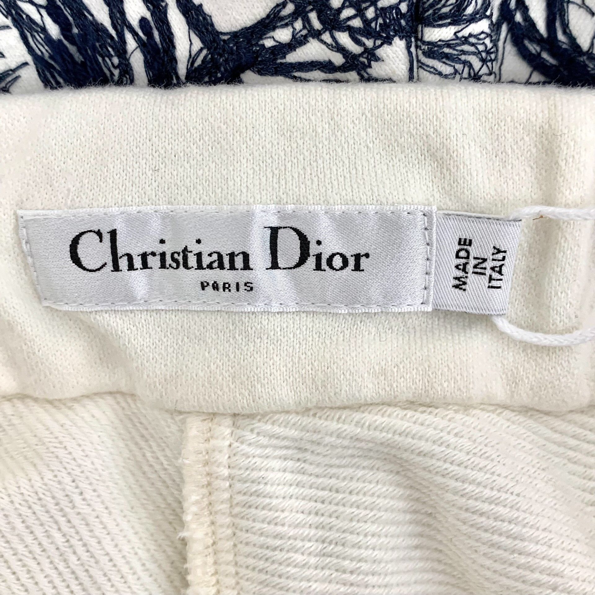 Dior Dior Casual Printed White Pants XS Women Size 24" / US 00 / IT 34 - 6 Thumbnail