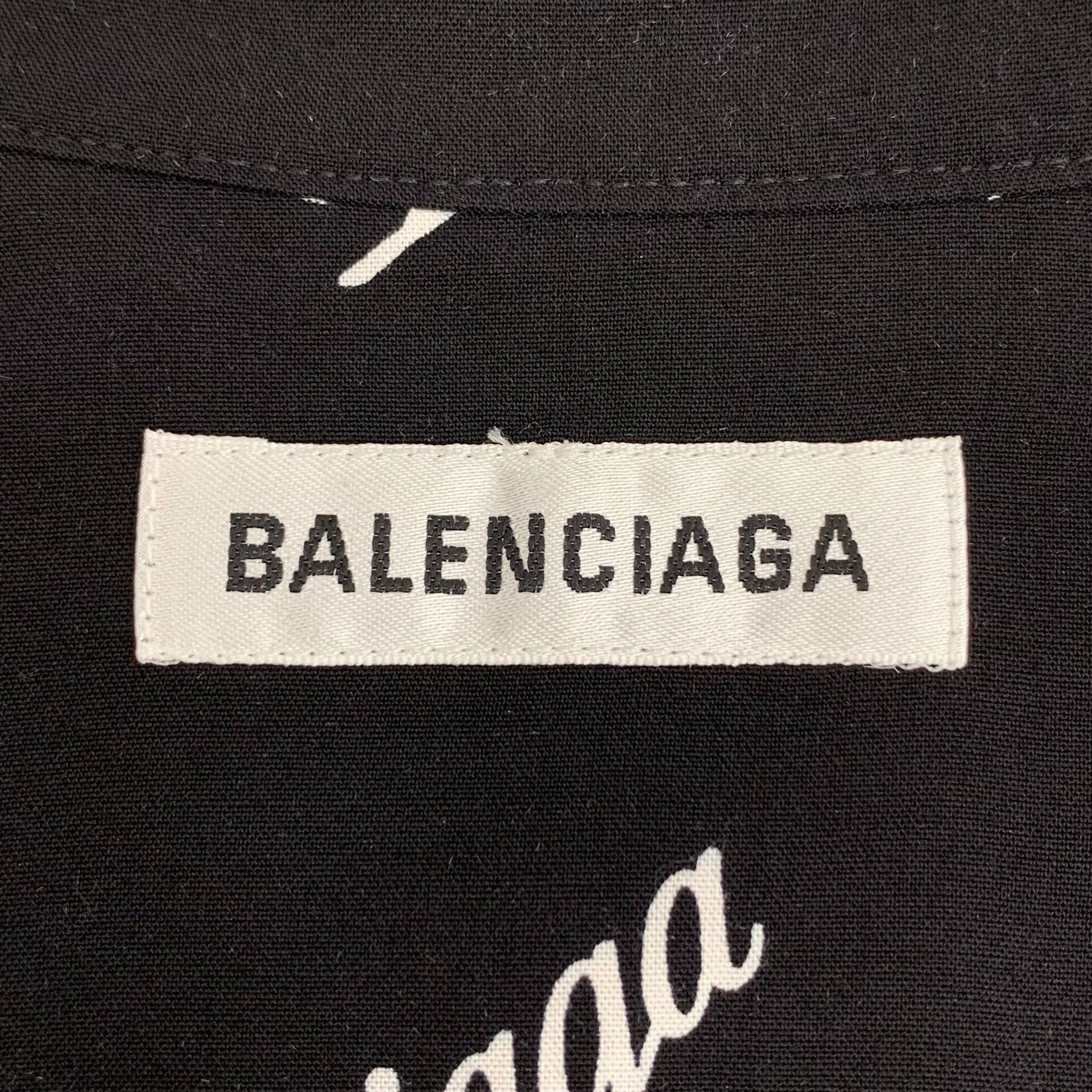 Balenciaga Balenciaga Retro Black Shirt XS Men Size US XS / EU 42 / 0 - 5 Thumbnail