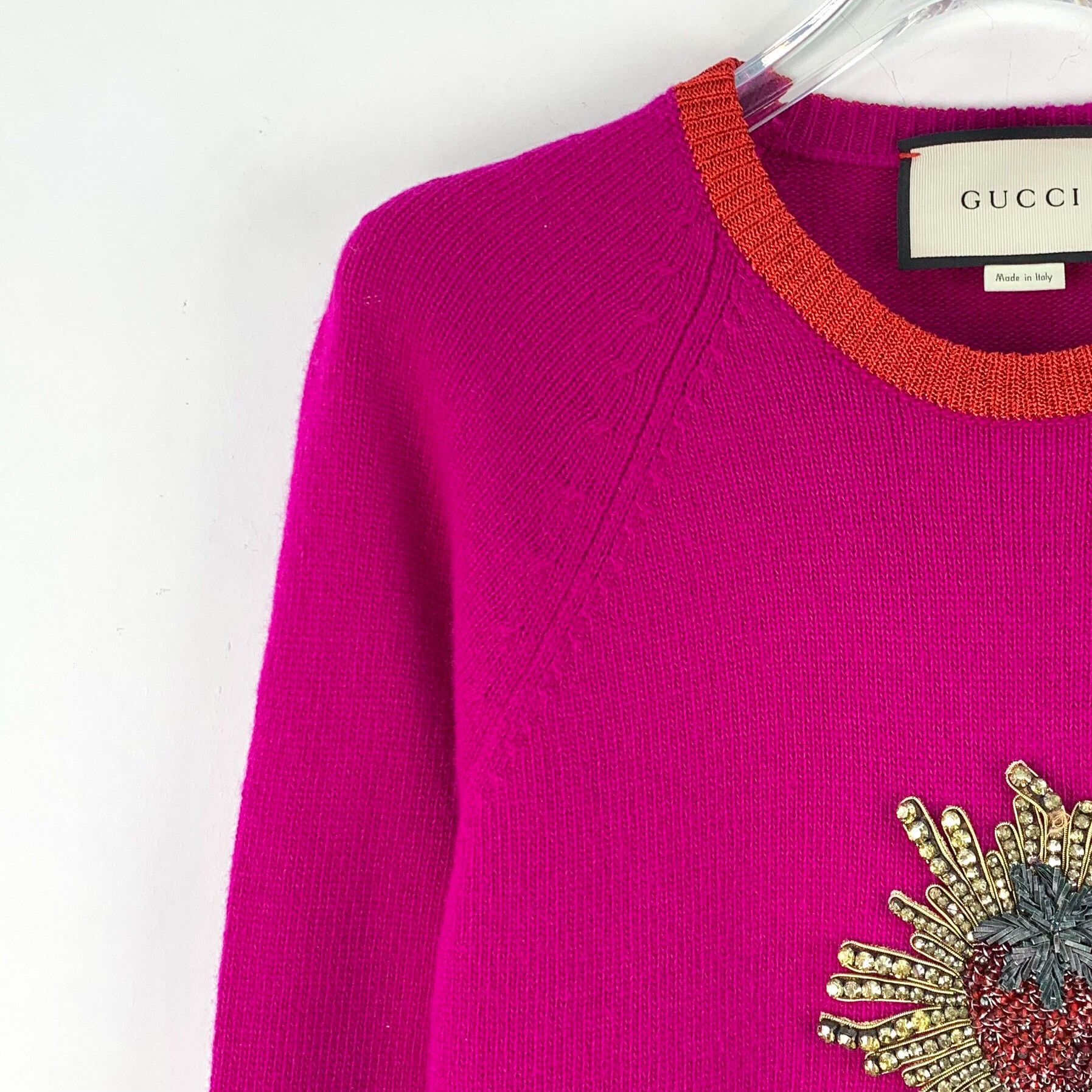 Gucci Gucci Wool Red Sweater S Women Size S / US 4 / IT 40 - 3 Thumbnail