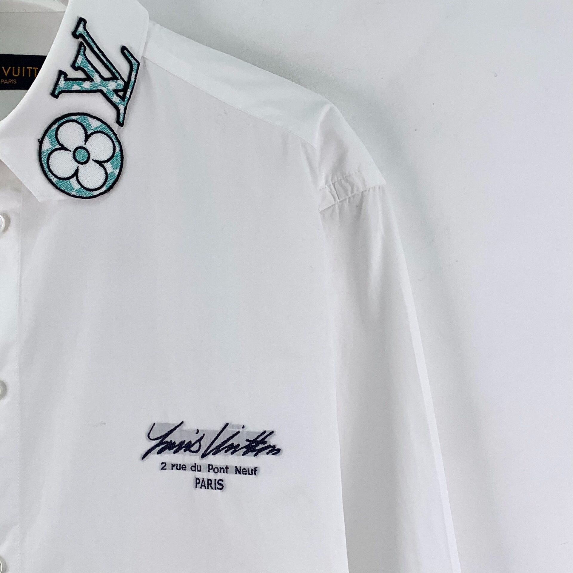 Louis Vuitton Louis Vuitton White Button Up S Women Size S / US 4 / IT 40 - 3 Thumbnail