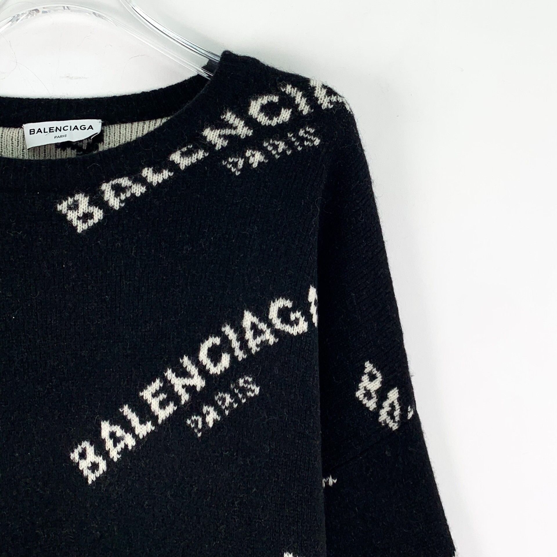 Balenciaga Balenciaga Retro Black Sweater M Women Size M / US 6-8 / IT 42-44 - 3 Thumbnail