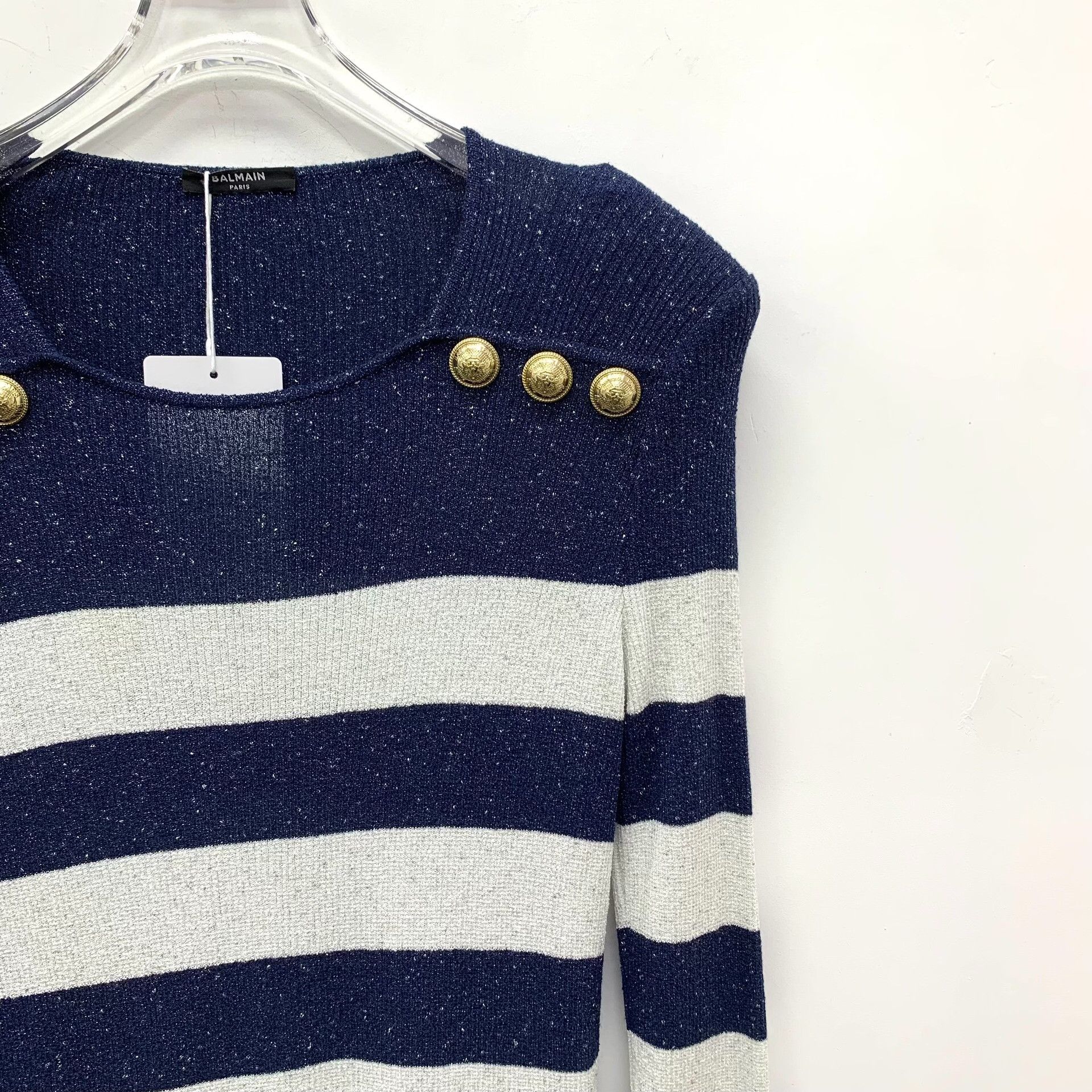 Balmain Balmain Striped Multi Sweater M Men Size US M / EU 48-50 / 2 - 3 Thumbnail