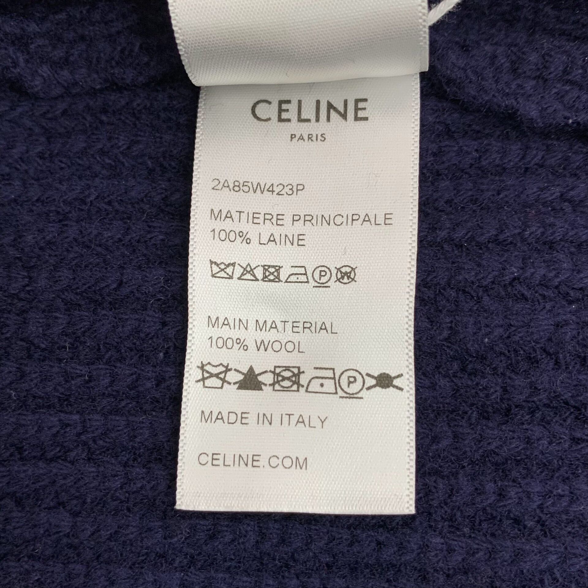 Celine Celine Retro Wool Blue Sweater S Women Size S / US 4 / IT 40 - 7 Thumbnail