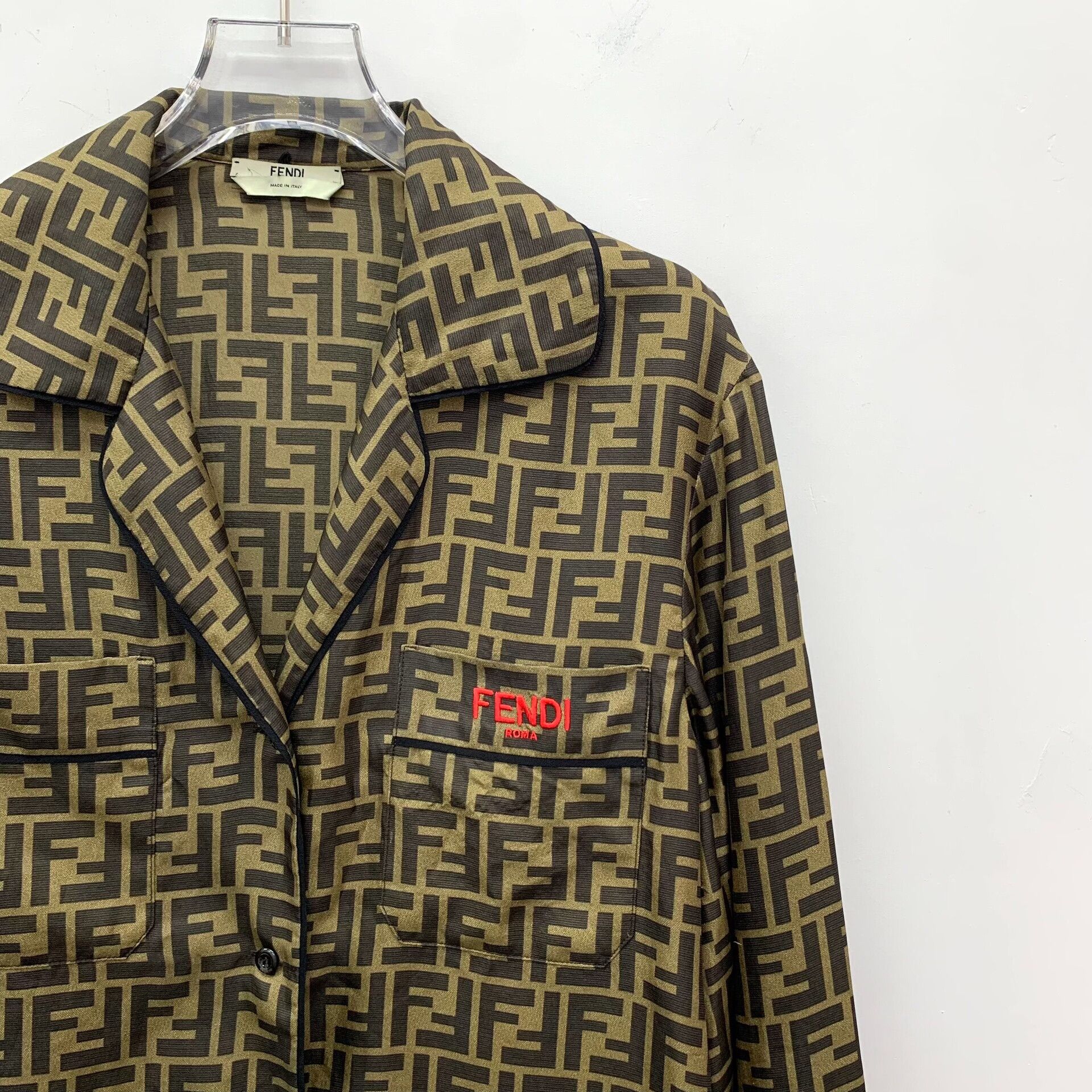 Fendi Fendi Brown Shirt L Men Size US L / EU 52-54 / 3 - 3 Thumbnail