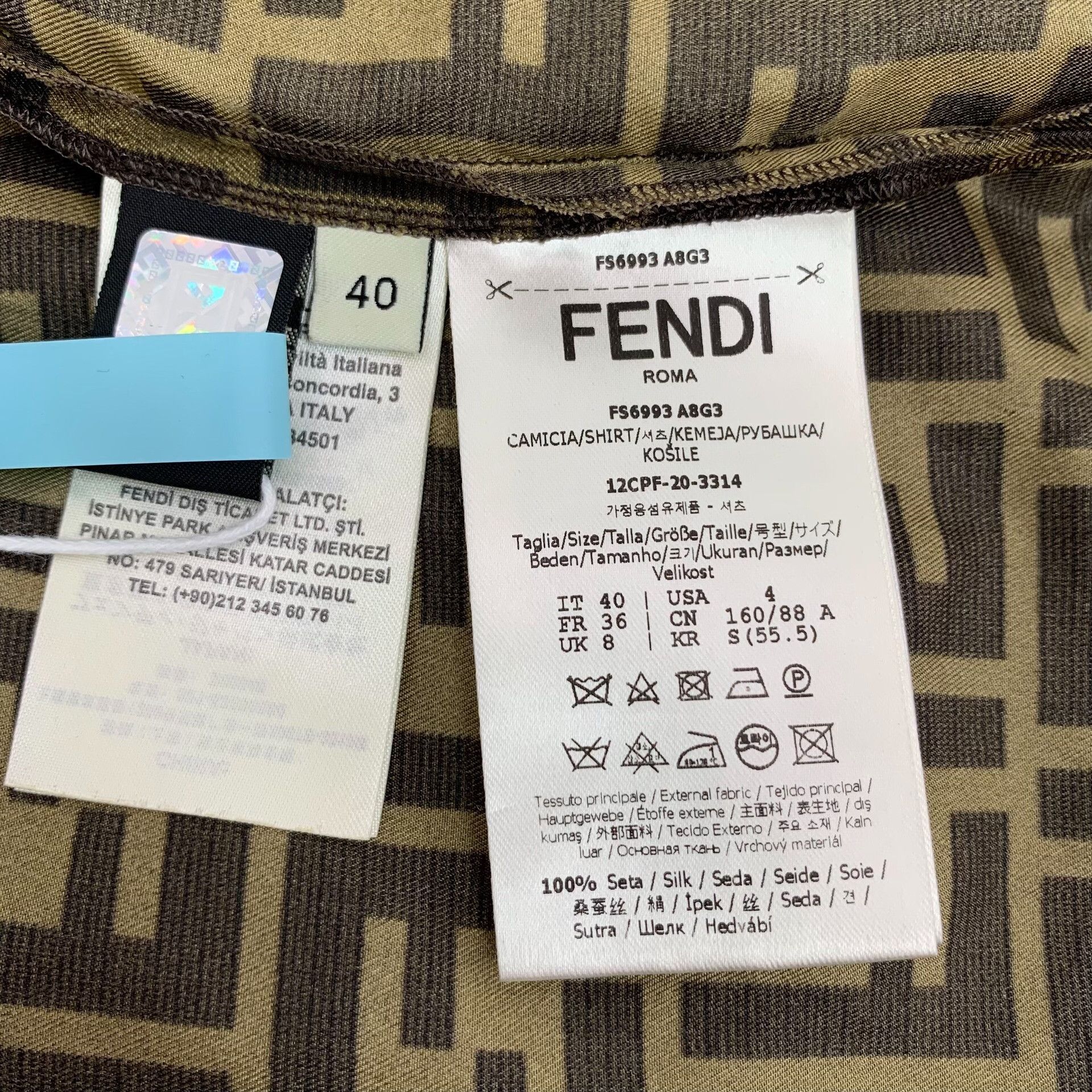 Fendi Fendi Brown Shirt L Men Size US L / EU 52-54 / 3 - 6 Thumbnail