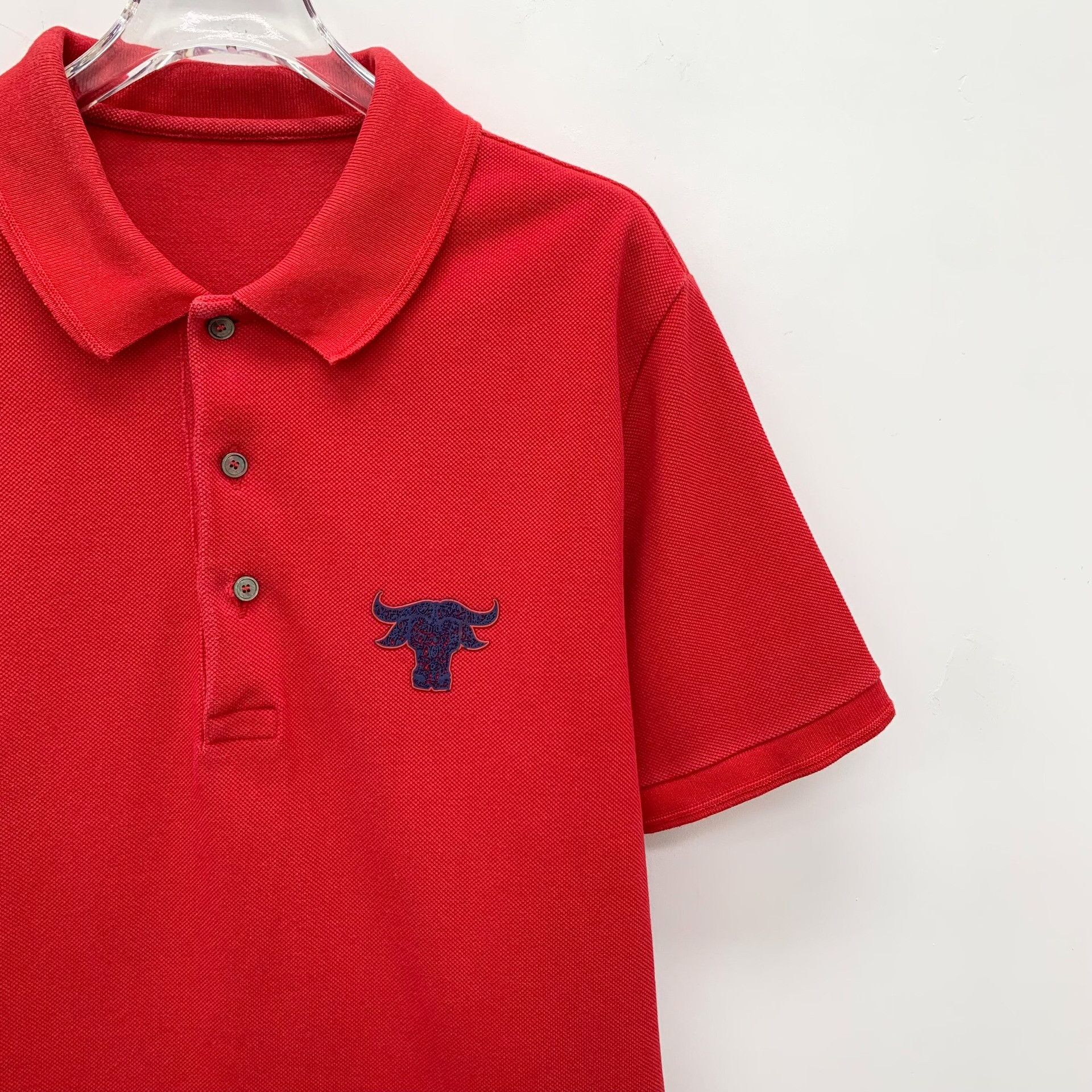 Dior Dior Cotton Embroidered Red Polo XS Men Size US XS / EU 42 / 0 - 3 Thumbnail