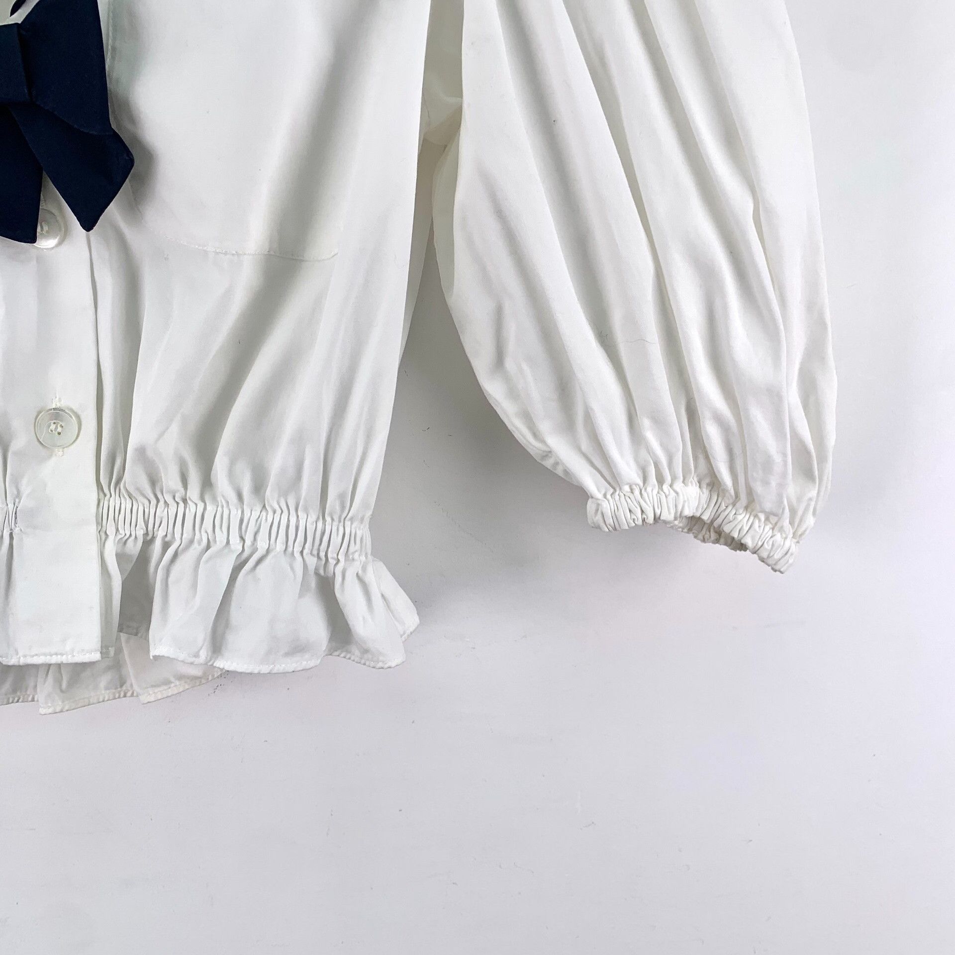 Miu Miu Miu Miu Cotton White Button Up S Women Size S / US 4 / IT 40 - 4 Thumbnail